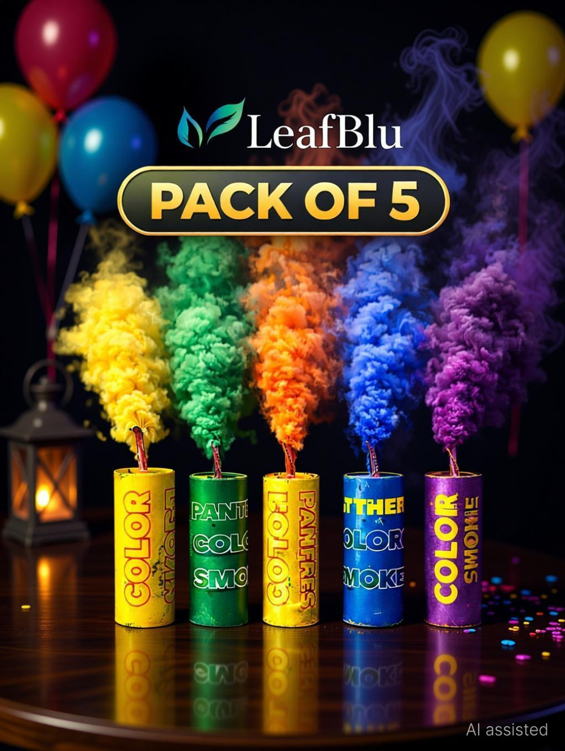 Image of Kidswise SMALL Size Color Smoke Fog Fountain [multicolor] Holi Color Powder Pack of 1 (Multicolor, 200 g)