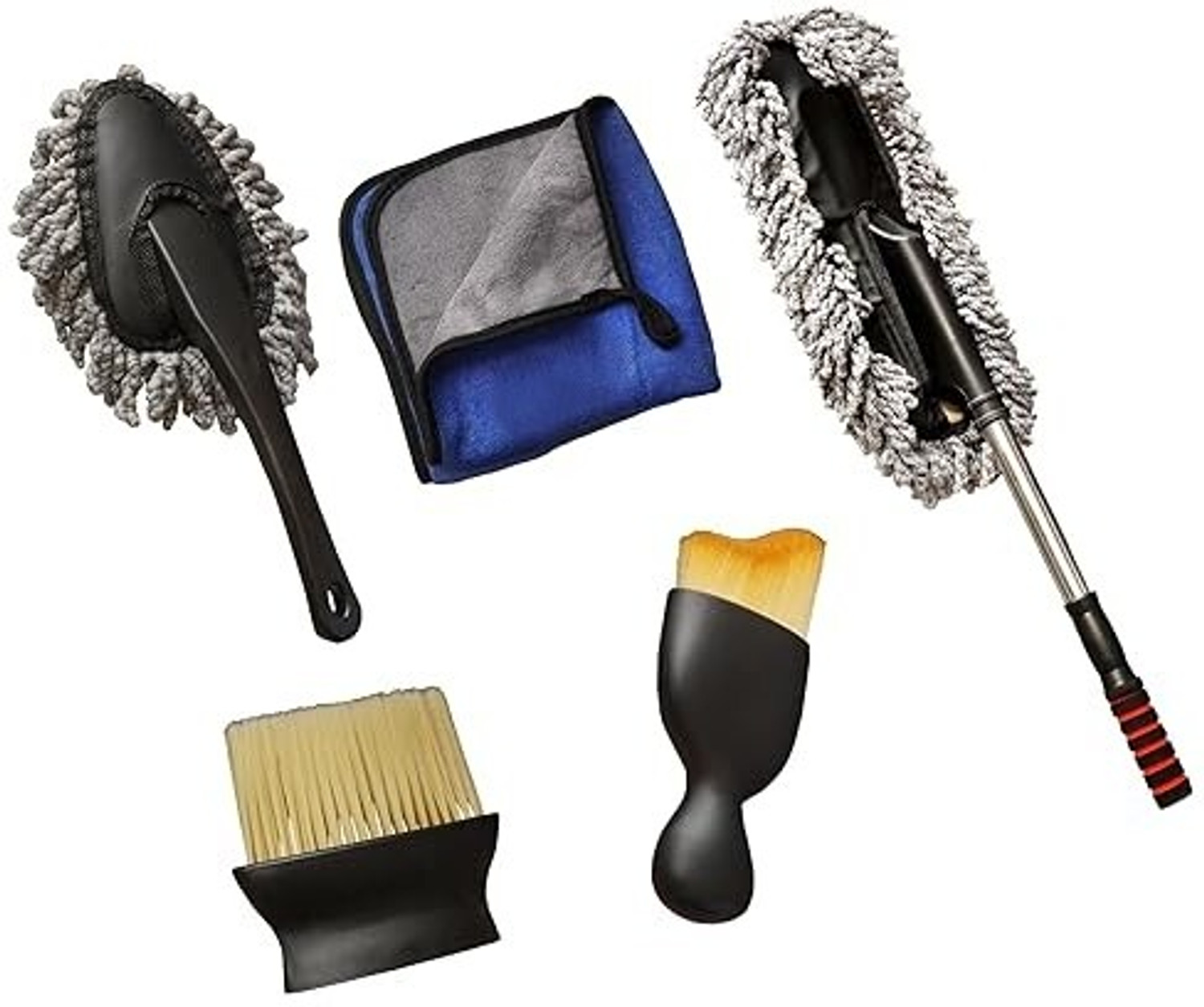 Image of EDICON 2 in 1 Floor Cleaning Brush with Rubber Squeegee Silicone, Plastic Wet and Dry Brush (Multicolor)
