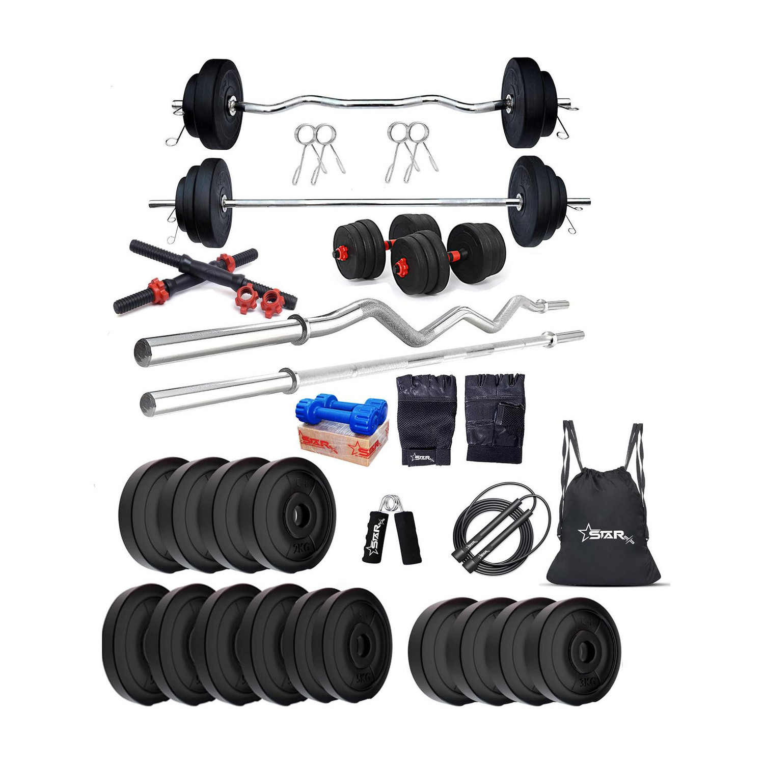 STARX 50 kg PVC Home Gym Combo - Image 1