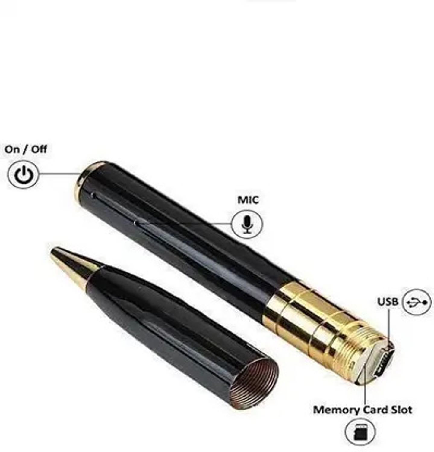 Image of PERAMISYM AQA20 Spy Pen Camera Full HD Hidden Quality Home Security Recording,Transfer Spy Camera (32 GB, 1 Channel)