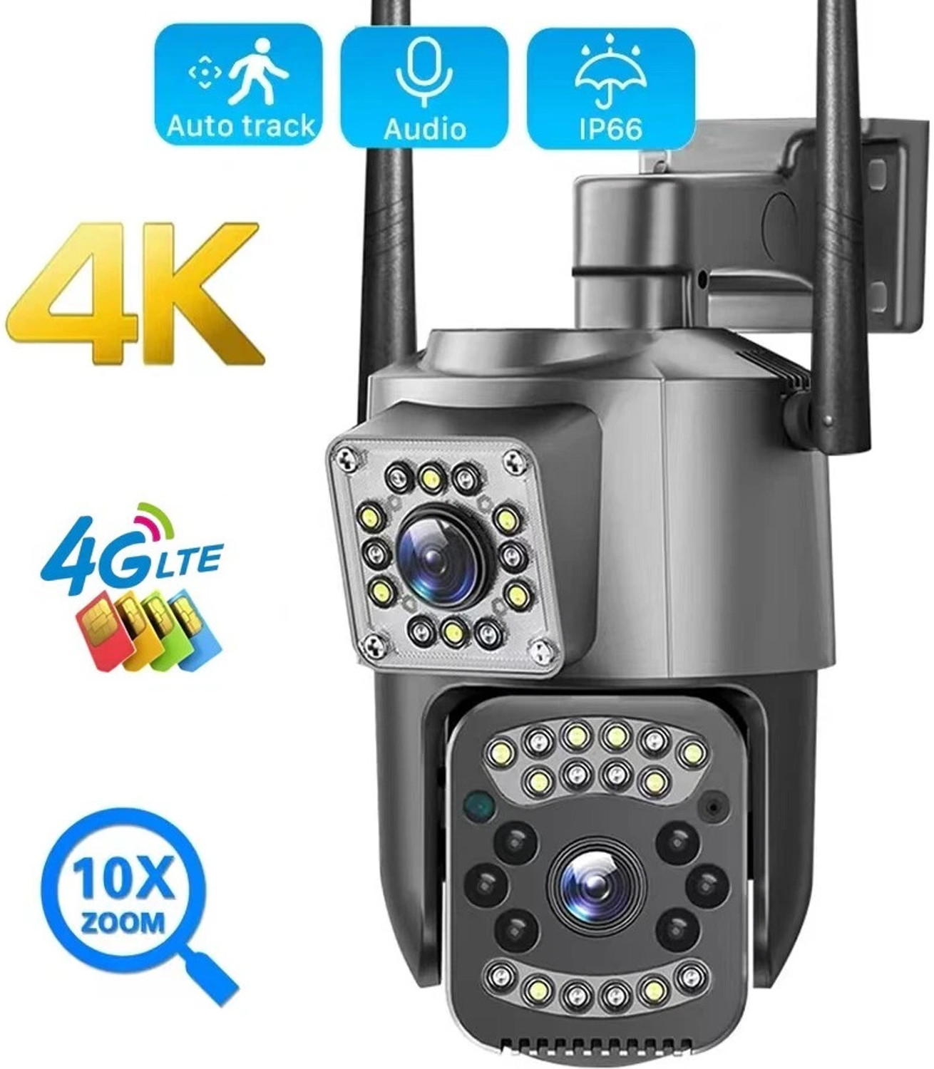 Image of TVT 2 MP Star light IR Water-proof Bullet Camera Security Camera (1 Channel)