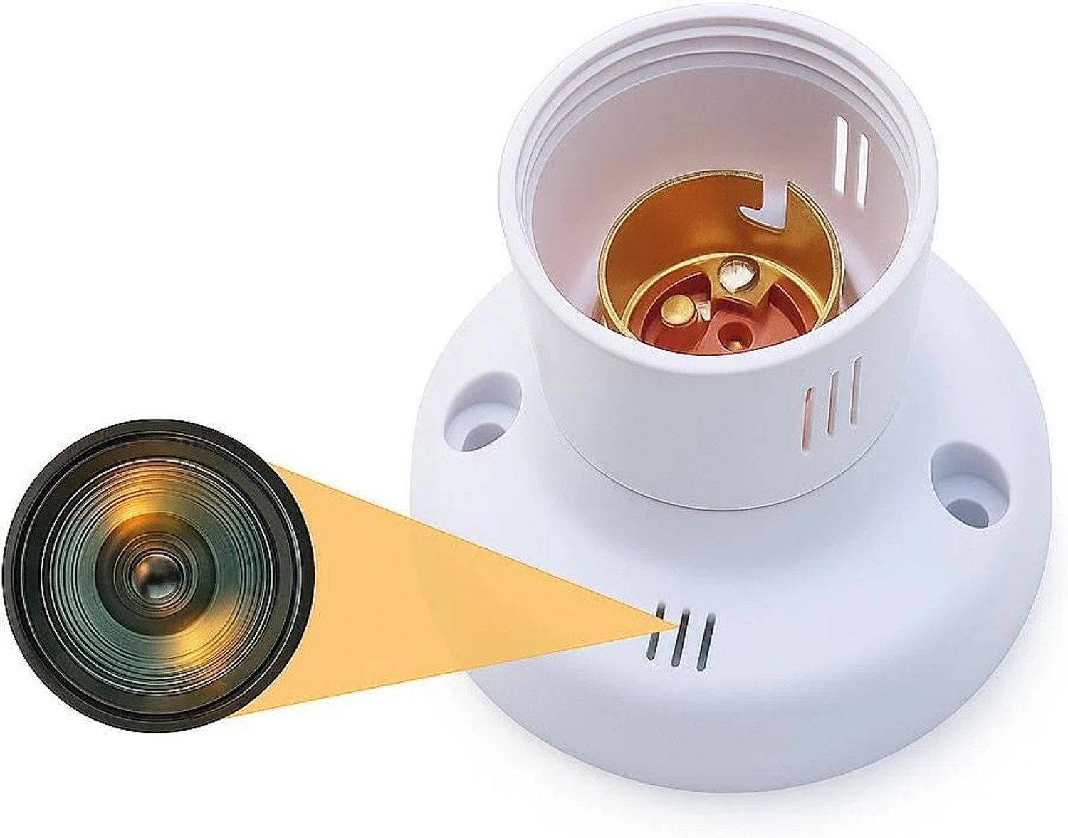 DENVY Wireless WiFi Bulb Camera 1080p Smart Home Security Camera Security Camera