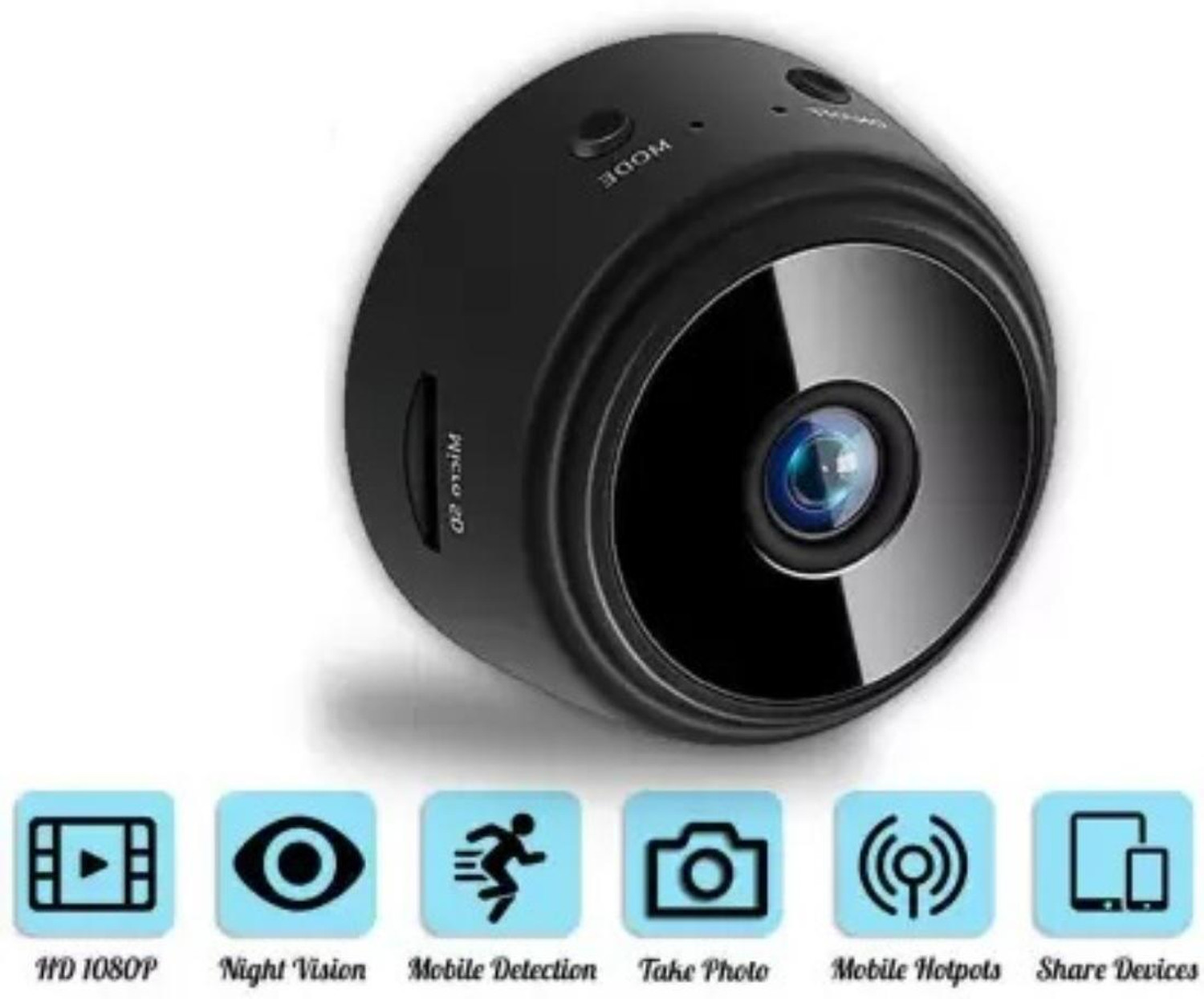 Image of Estervig Realistic Fake Dummy Security Camera with LED Light for Home, Office Use, 4Pcs Security Camera