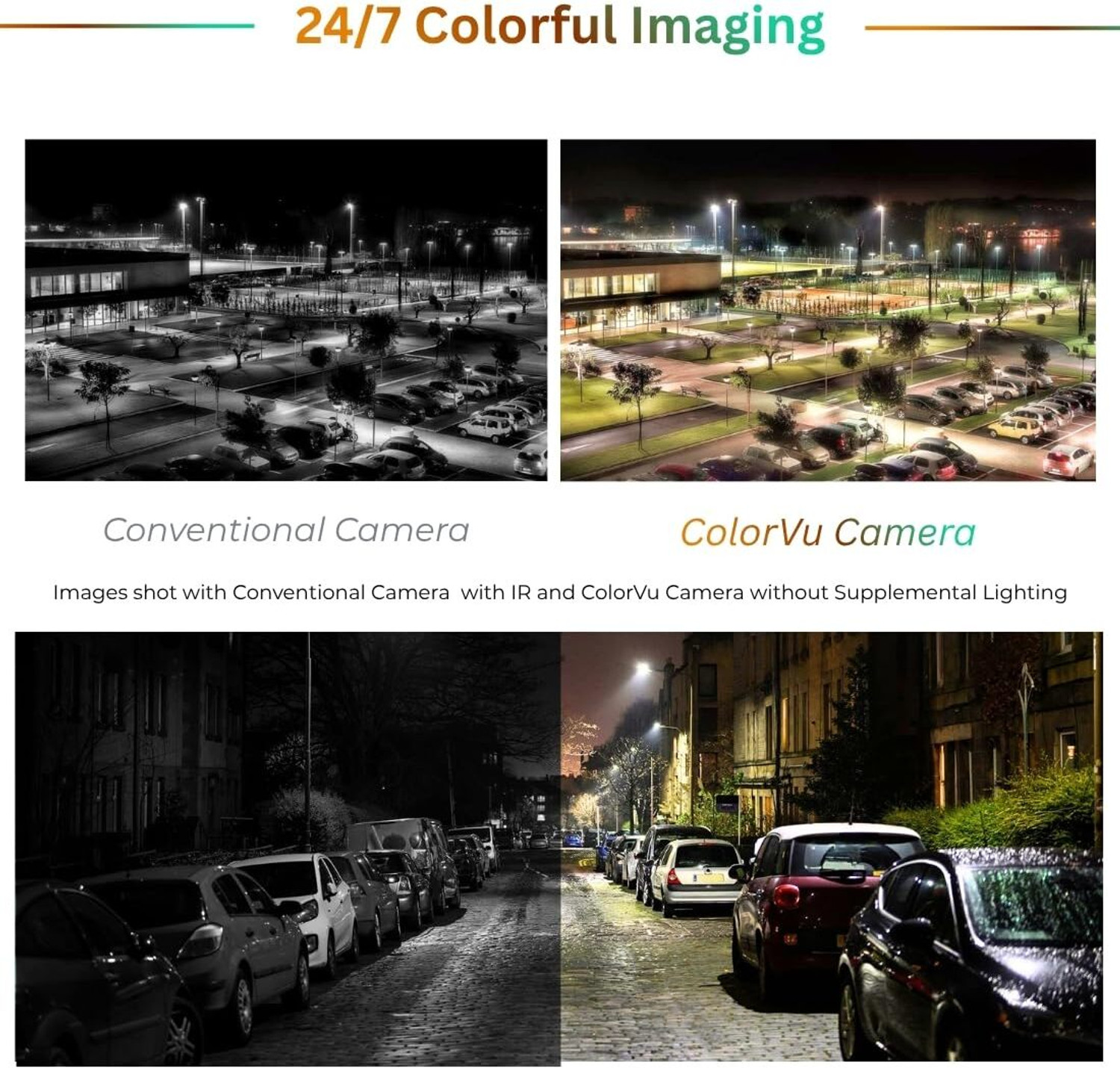 Image of GEM VISION 3MP Full HD Outdoor Bullet CCTV Camera with Full Color Night Vision Plug & Play Security Camera (1 Channel)