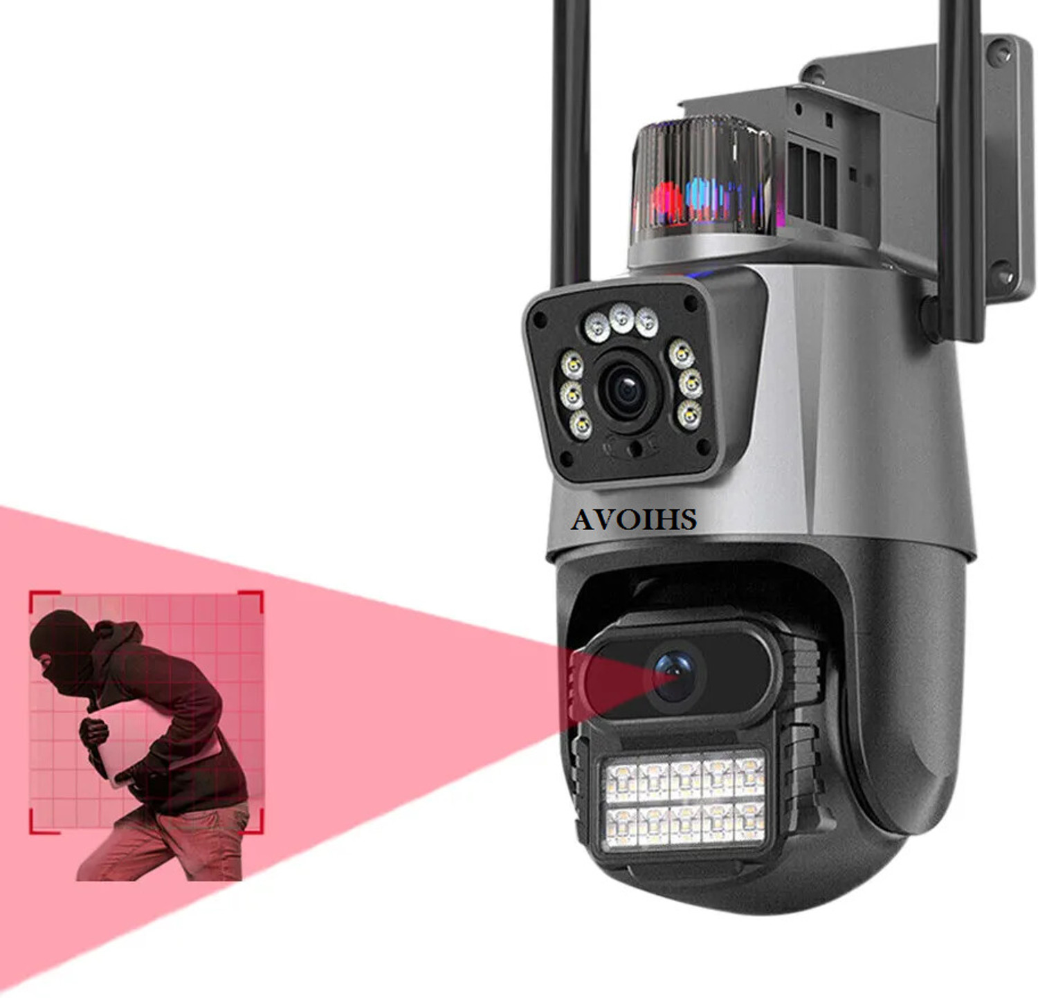 Image of IMOU Imou 10MP (5MP+5MP) Dual Lens Pan Tilt WiFi CCTV Camera AI Night Vision Security Camera (512 GB, 2 Channel)