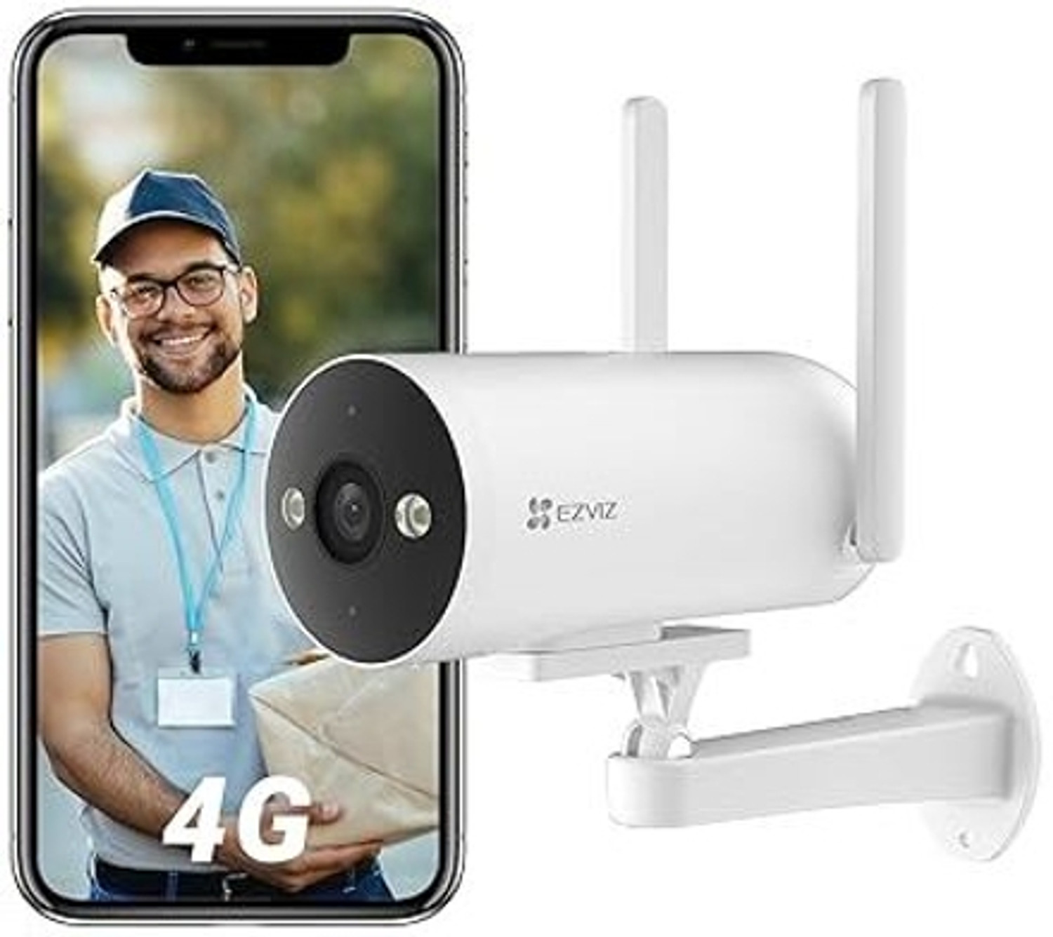Image of Trueview 3MP 4G Cube Camera with SIM Support, Human Detection, Color Night Vision Alerts Security Camera (256 GB, 1 Channel)