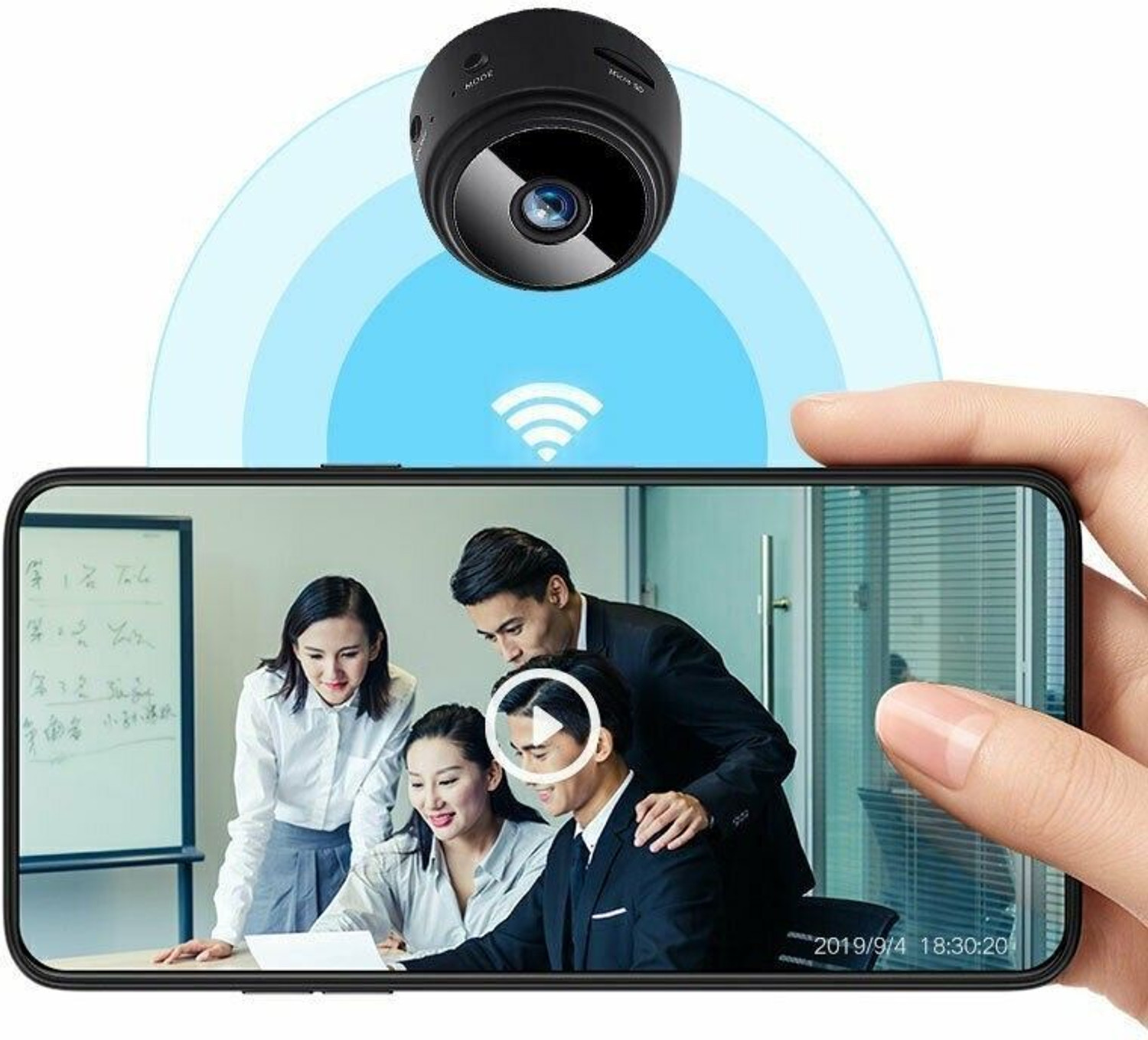 Image of Sekuai Wrist Watch Spy 4K Video & Audio Upto 3 HR Recording Time Free 32GB Card Security Camera (32 GB, 1 Channel)