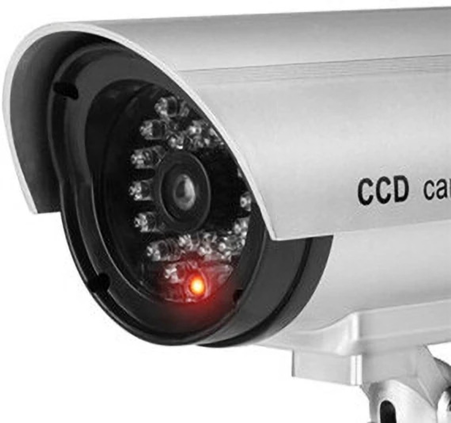 Image of Estervig Realistic Fake Dummy Security Camera with LED Light for Home, Office Use, 4Pcs Security Camera