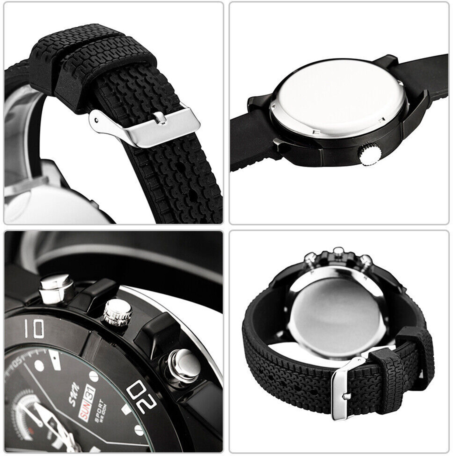 Image of Sekuai Wrist Watch Spy 4K Video & Audio Upto 3 HR Recording Time Free 32GB Card Security Camera (32 GB, 1 Channel)