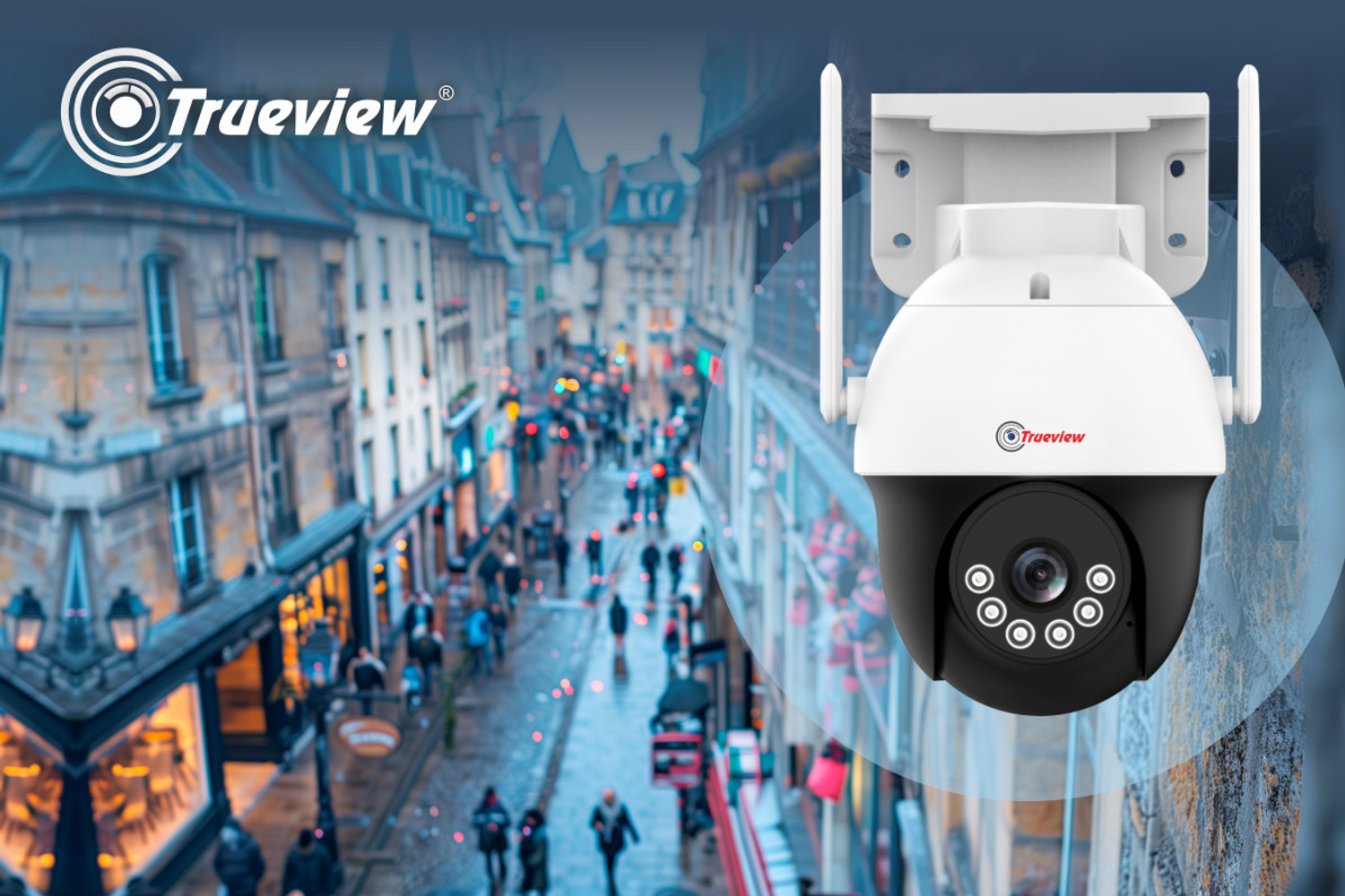 Image of Trueview T18120SF 3Mp HD 4G SIM Based Pan Tilt Outdoor Indoor Water Proof,2 Way Talk Security Camera (1 Channel)
