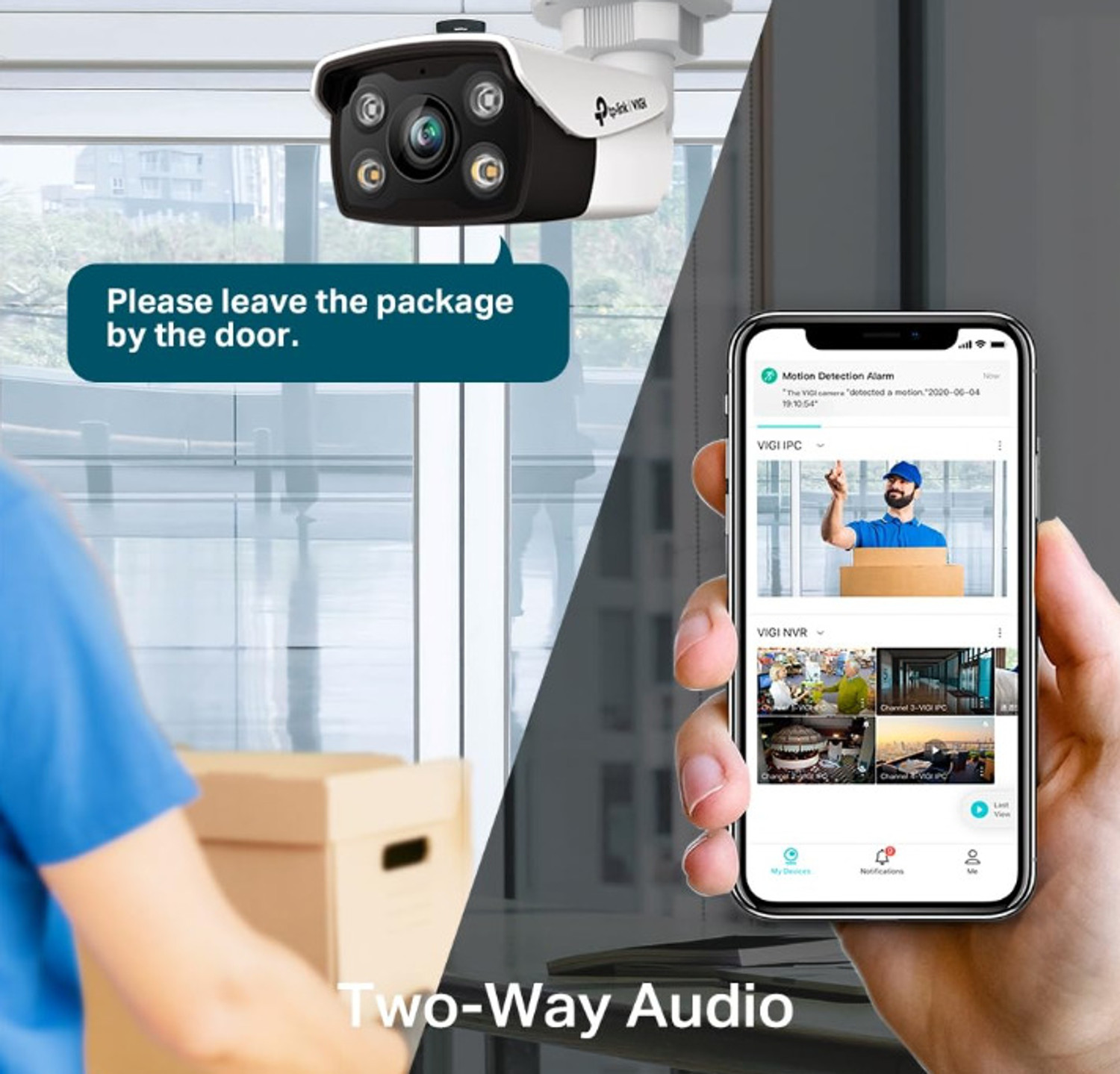 Image of TP-Link VIGI C350 6mm Lens | Smart Outdoor Security Bullet Network | 5MP Full-Color | Security Camera (1 Channel)