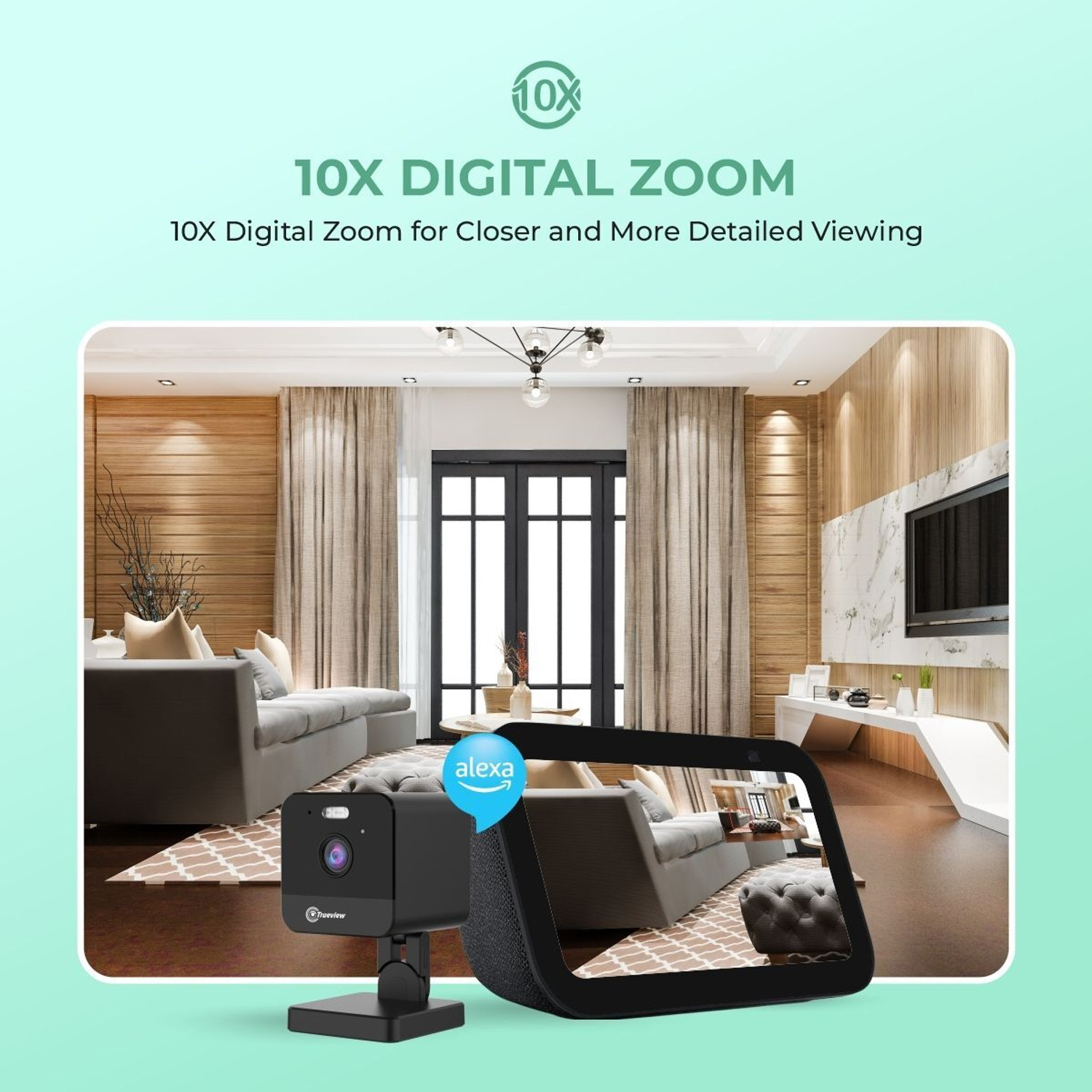 Image of Trueview 3MP 4G Cube Camera with SIM Support, Human Detection, Color Night Vision Alerts Security Camera (256 GB, 1 Channel)
