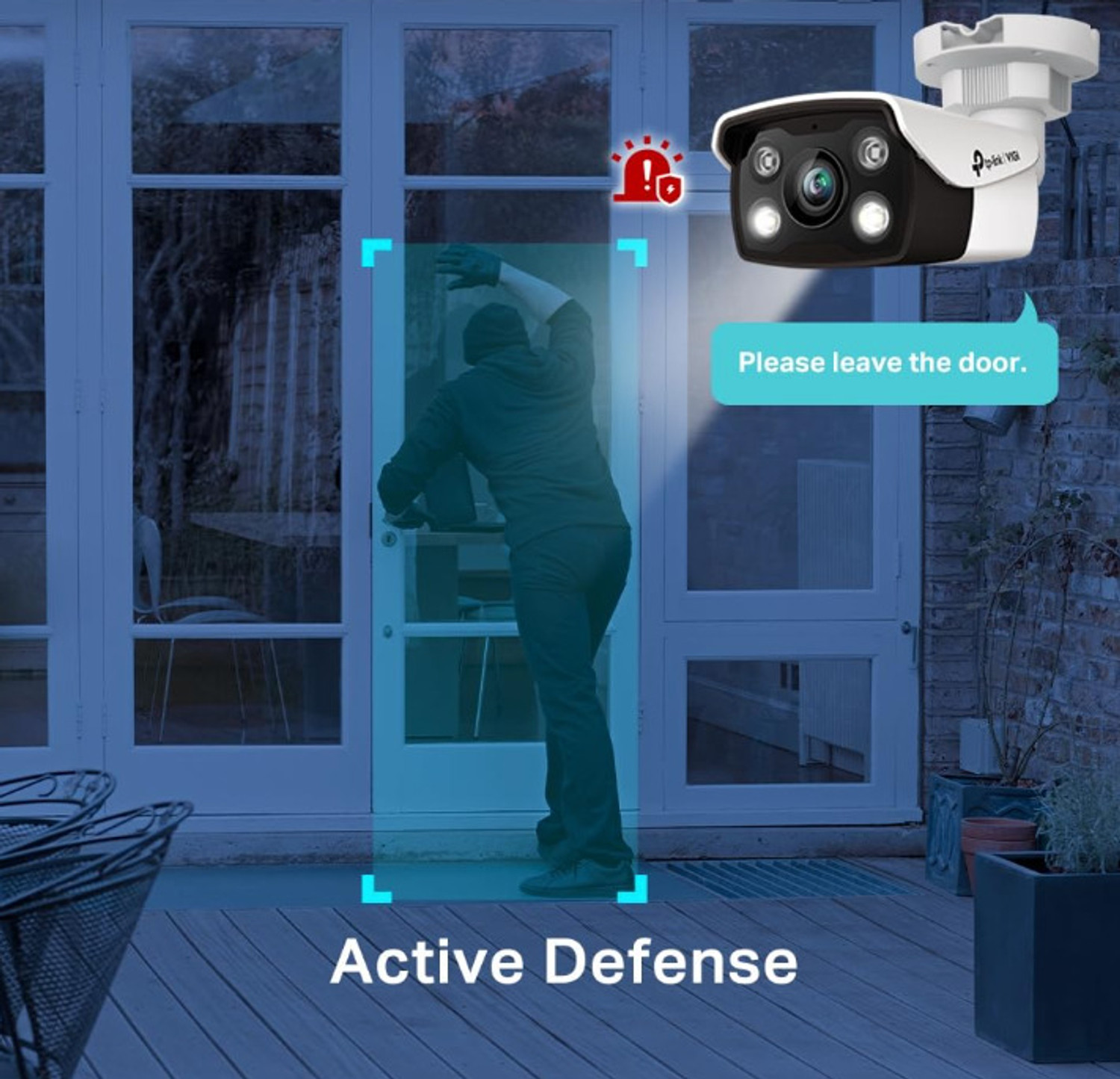 Image of TP-Link VIGI C350 6mm Lens | Smart Outdoor Security Bullet Network | 5MP Full-Color | Security Camera (1 Channel)