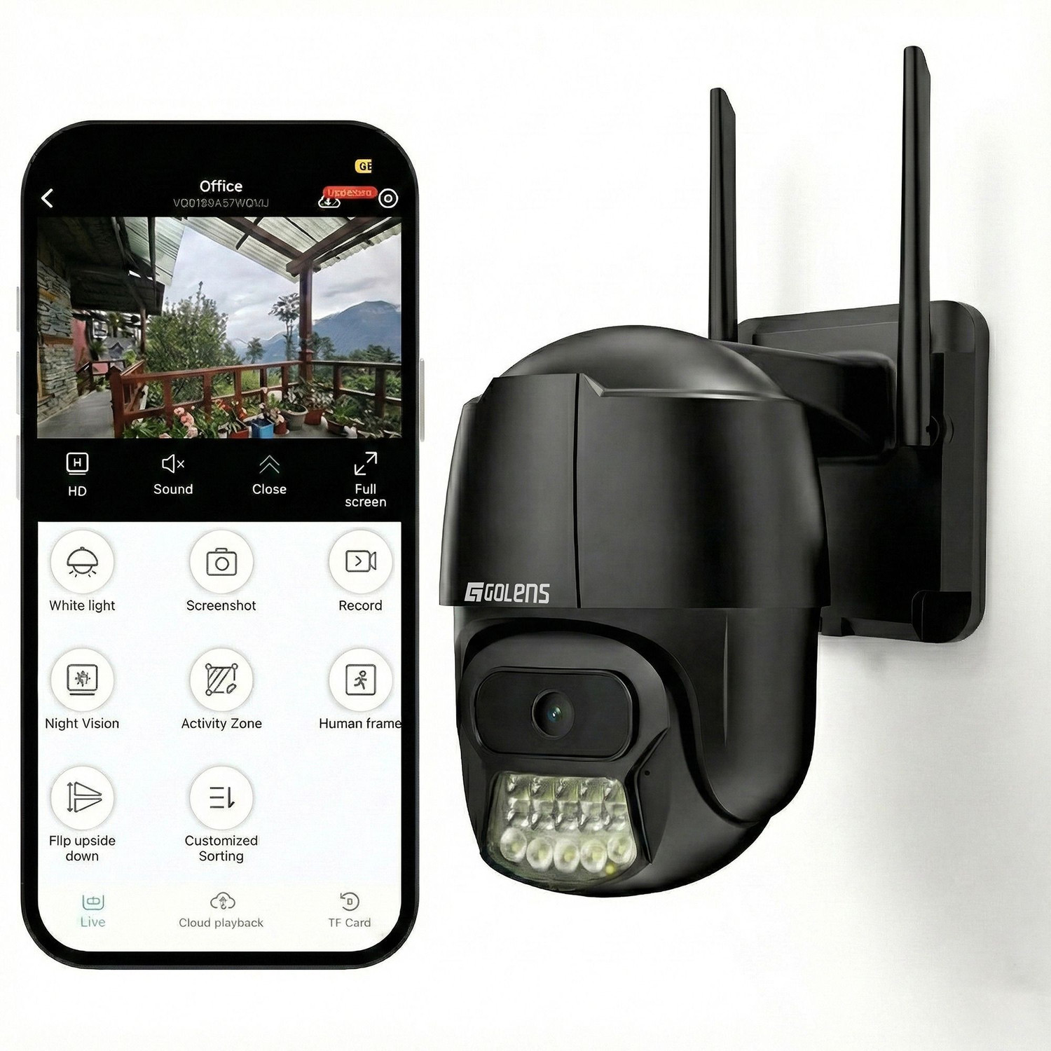 Image of GOLENS V62S 5MP PTZ CCTV Camera, 36X Zoom, 350m Night Vision, AI Auto Tracking Security Camera (1 Channel)