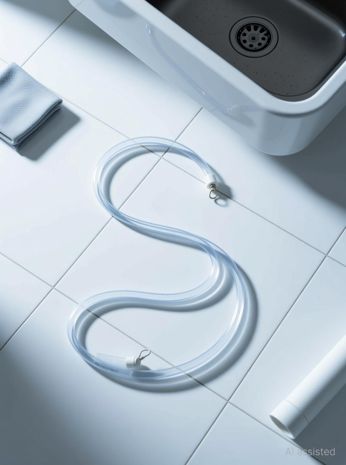 Image of Episkey OUTLET 9M Washing Machine Drain Pipe Heavy Duty PVC Outlet Hose | Flexible & Leak-Proof Hose Pipe (9 m)