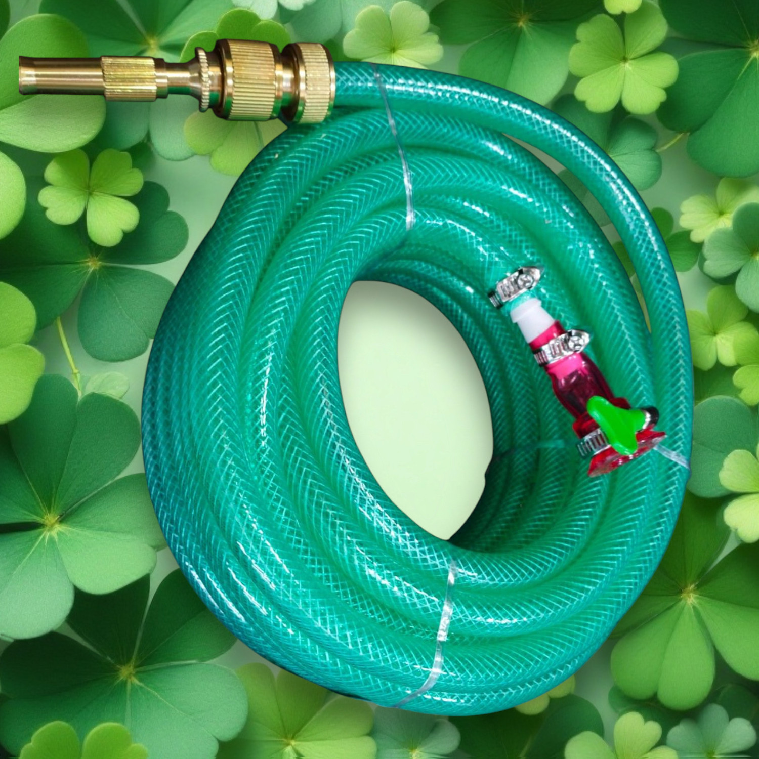 Image of RAMANAR 1 inch blue 32 mm 2 layered durable long lasting garden pipe with 2 clips and tap adapter Hose Pipe (30 m)