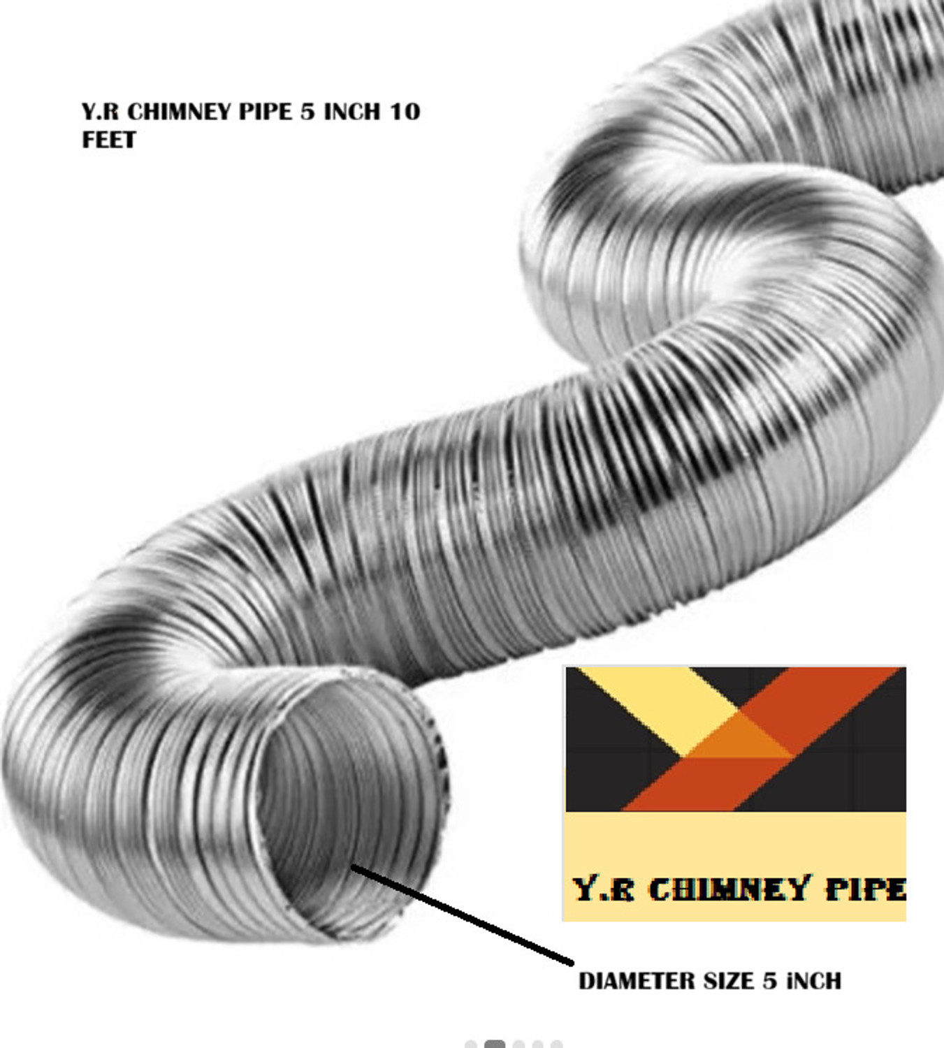 Image of Seavy Chimney Pipe Reducer 4 to 5 to 6 Inch / /Pipe Reducer /Pipe Converter Cone For Hose Pipe (0.15 m)
