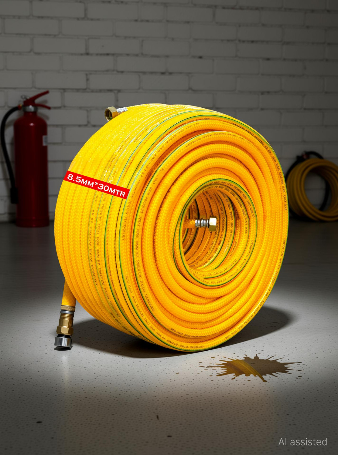 Image of Pilot 10MM High Pressure Spray Hose 100M with 1 /2 Inch Nipple Hose Pipe (100 m)