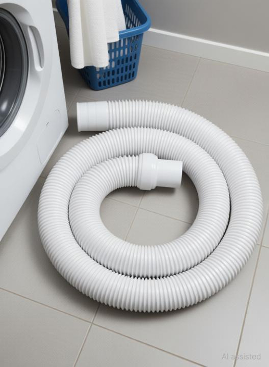 Image of Episkey OUTLET 7M Washing Machine Drain Pipe Heavy Duty PVC Outlet Hose | Flexible & Leak-Proof Hose Pipe (7.5 m)