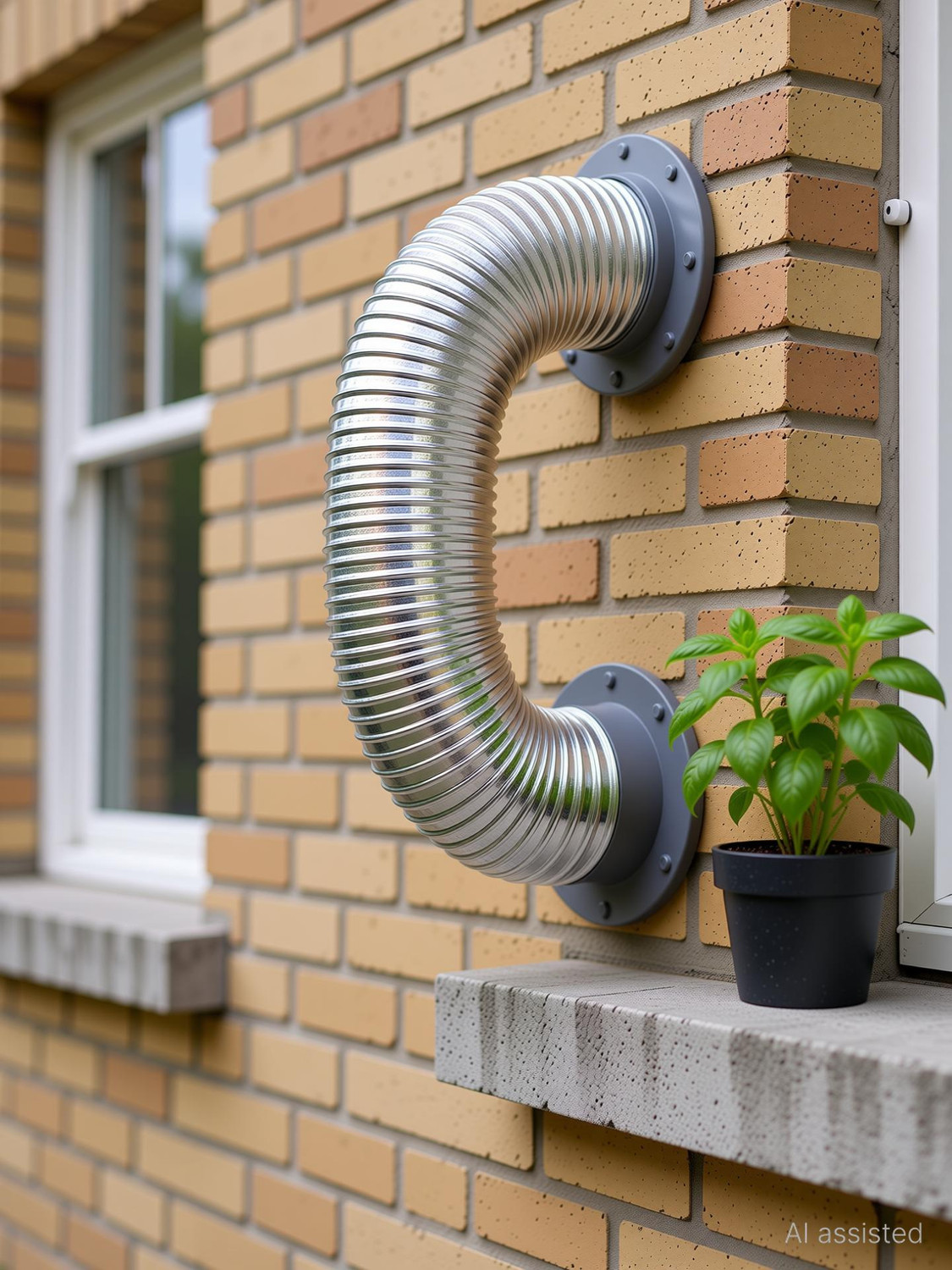 Image of Ardnib 6 Inch /150mm Kitchen Chimney PVC Flexible Duct Pipe 8 feet / Exhaust pipe Suitable For All Brand Of Chimneys Hose Pipe (250 cm)