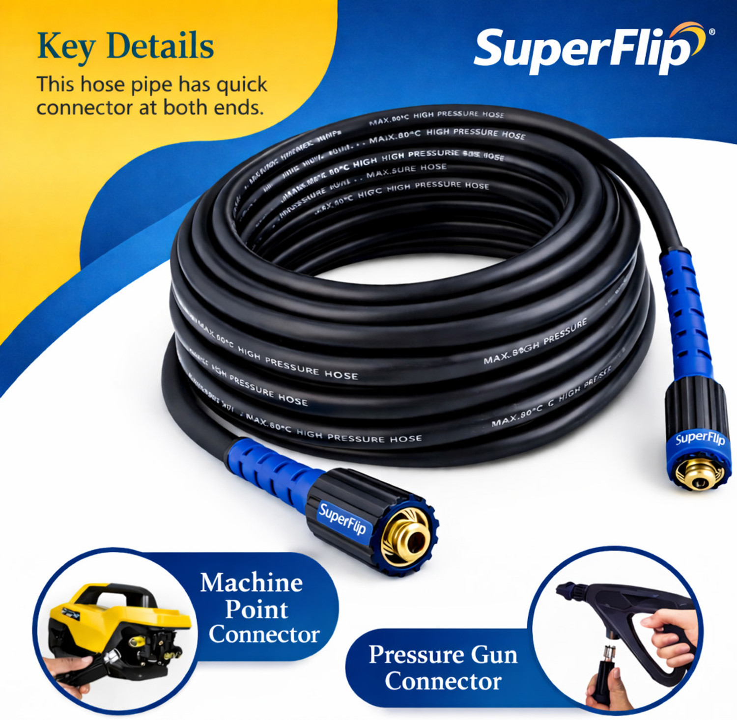 Image of Driptech India Laser Spray, 32MM Rainpipe,100M with Fittings for PVC Underground submain Hose Pipe (10000 cm)