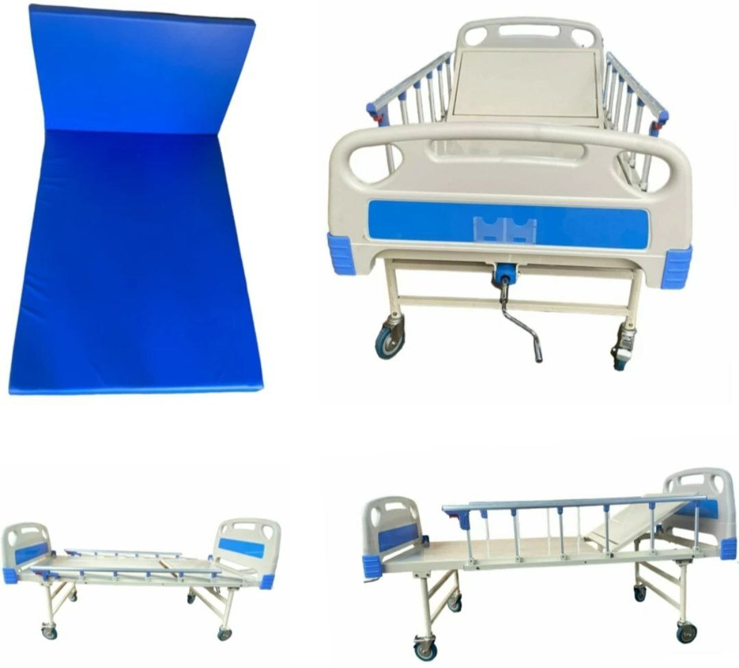 Image of MF GLOBAL Iron, Fiber Manual Hospital Bed (Elevation Present)