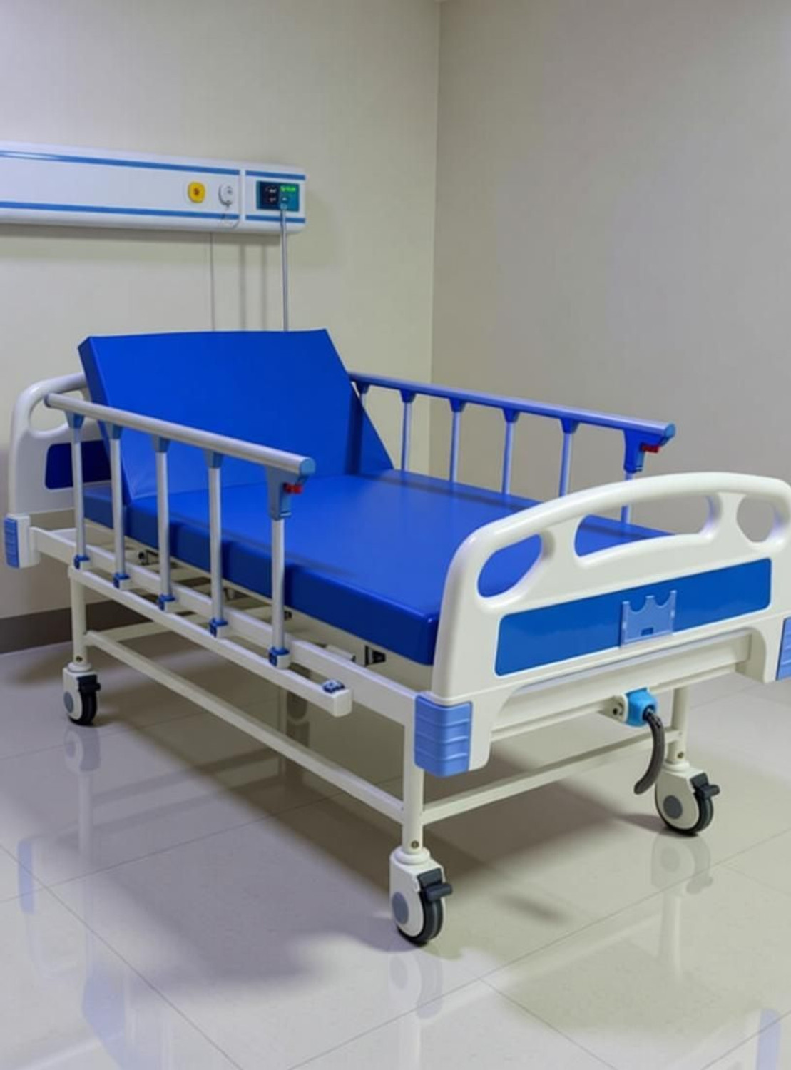 Image of MF GLOBAL Iron, Fiber Manual Hospital Bed (Elevation Present)