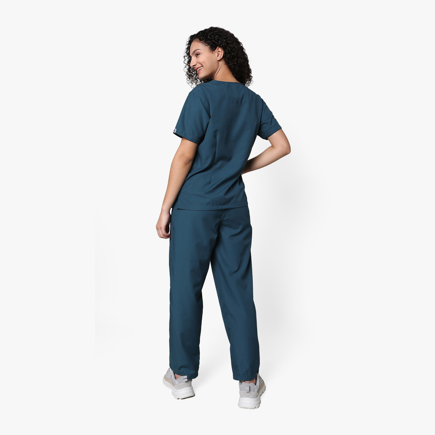 Image of KNYA Women's Scrubs for Doctors | 5 Pocket Pant, Shirt Hospital Scrub (Forest Green XL)
