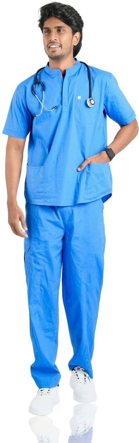 Image of KNYA Women Scrub Suit Pant, Shirt Hospital Scrub (Forest green XXXL)