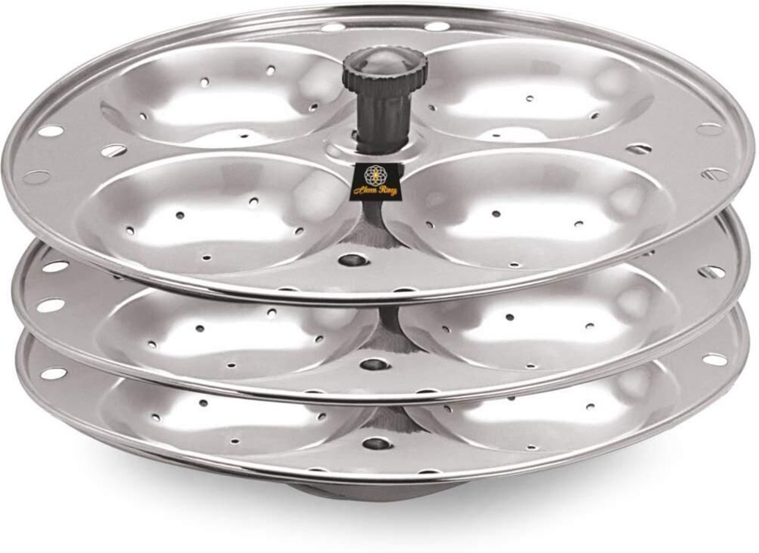 Image of Zen Stainless Steel Idiyappam Stand | Momos Steamer | Vegetable Steamer (Big size) Induction & Standard Idli Maker (4 Plates , 4 Idlis )