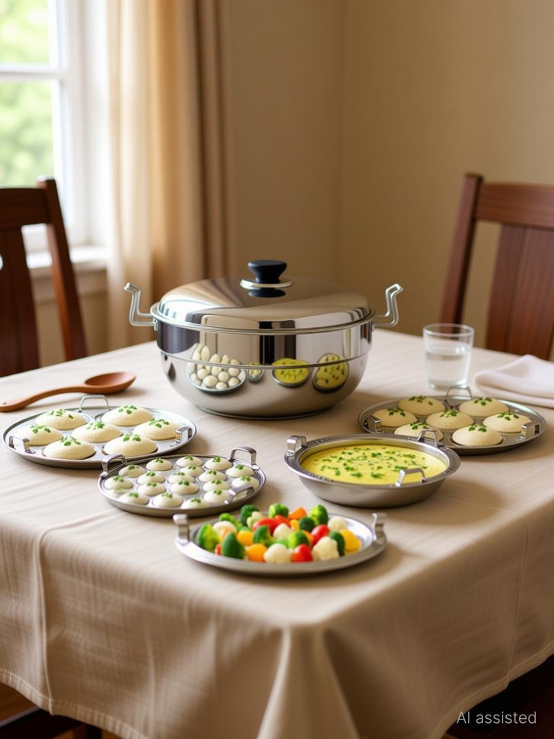 Image of MITHALI Induction & Standard Idli Maker (7 Plates , 14 Idlis )