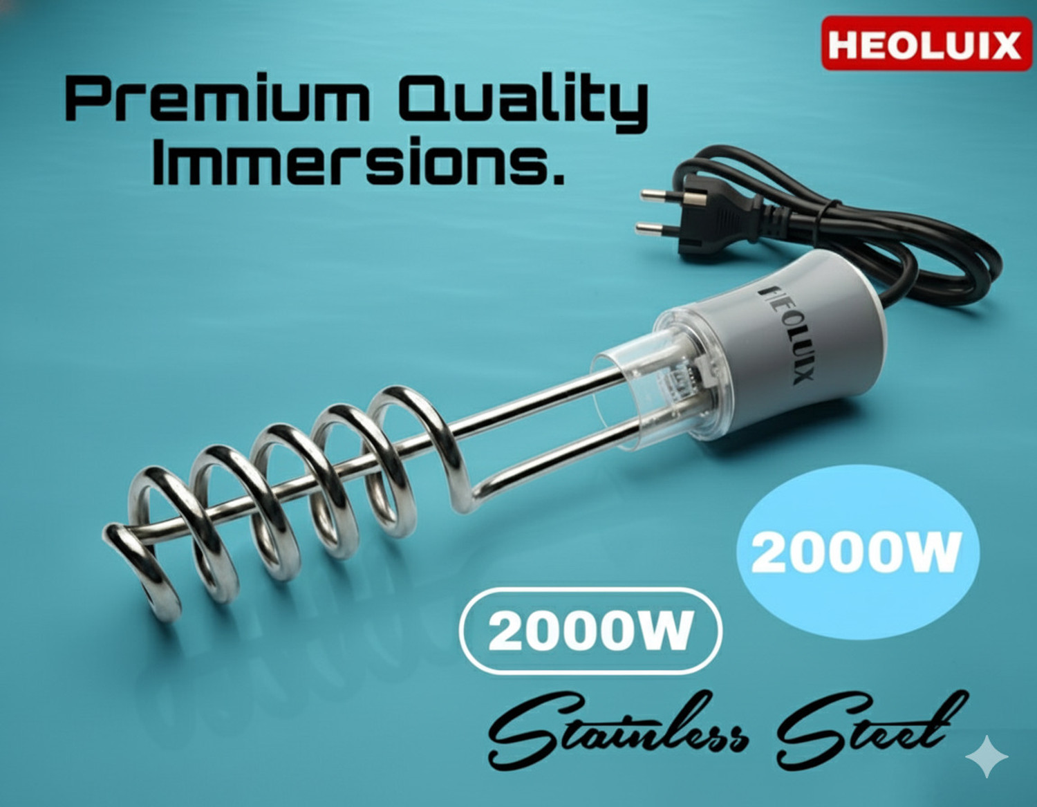 heoluix 2000W Water Heater Immersion Rod - Image 1