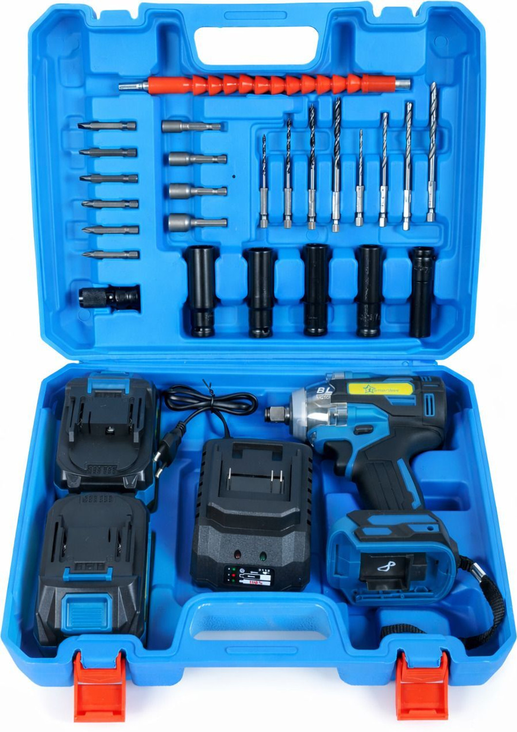 Image of Flipkart SmartBuy Cordless Impact Wrench | Auto Hammer Wrench Machine for Car & Industrial Usage Cordless Impact Wrench (1 /2 inch)