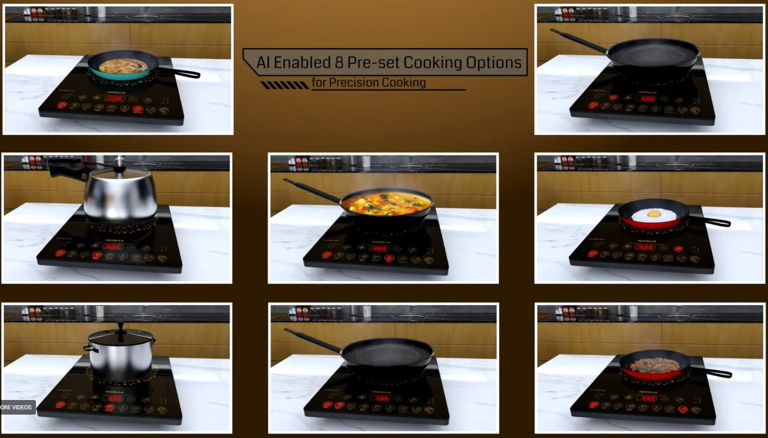 Image of HAVELLS 2000 W Induction Cooktop Touch Panel (Black, Evo Cook TC20 (GHCICEMK200))