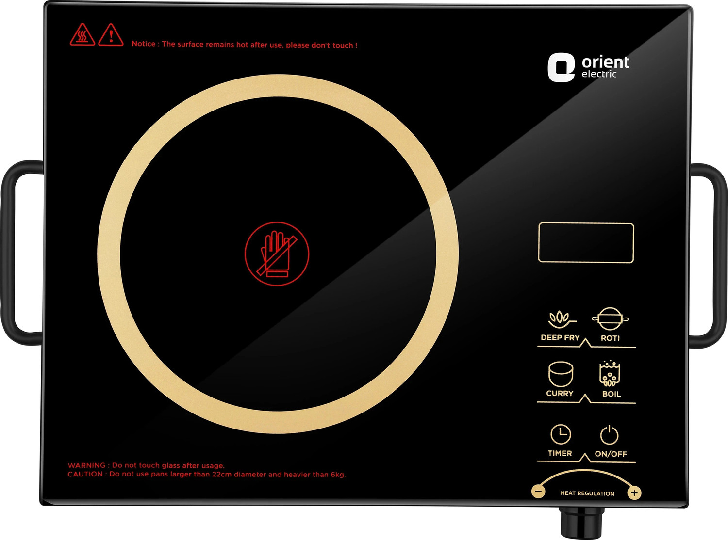 Image of Kutchina 2000 W Infrared Cooktop Push Button (Black, BOLT EXCEL)