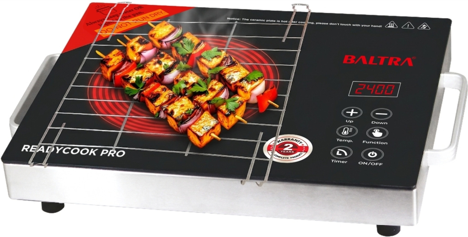 Image of Baltra 2400 W Infrared Cooktop Touch Panel (Black, BIC-169)
