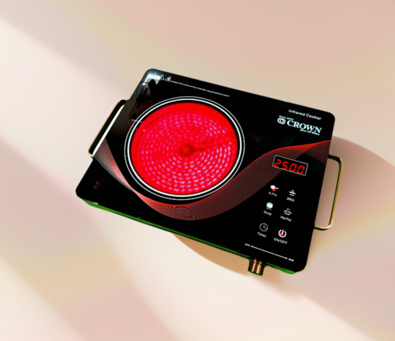 Image of Jajpura Ji 2400 W Infrared Cooktop Touch Panel (Black, White, Red, 01)