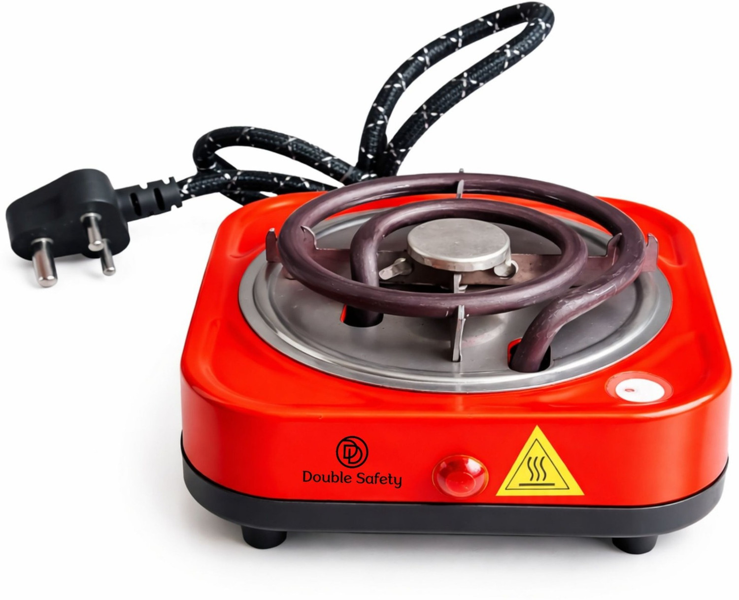 Double Safety 1000 W Infrared Cooktop Jog Dial
