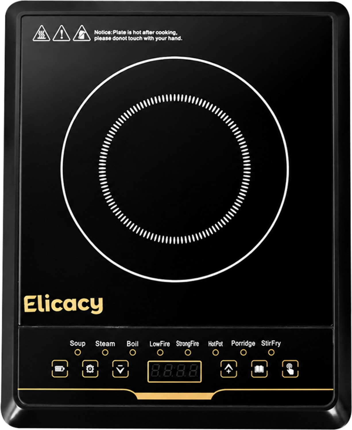 Image of DAILY NEST 2000 W Induction Cooktop Push Button (Black, 2000W power)