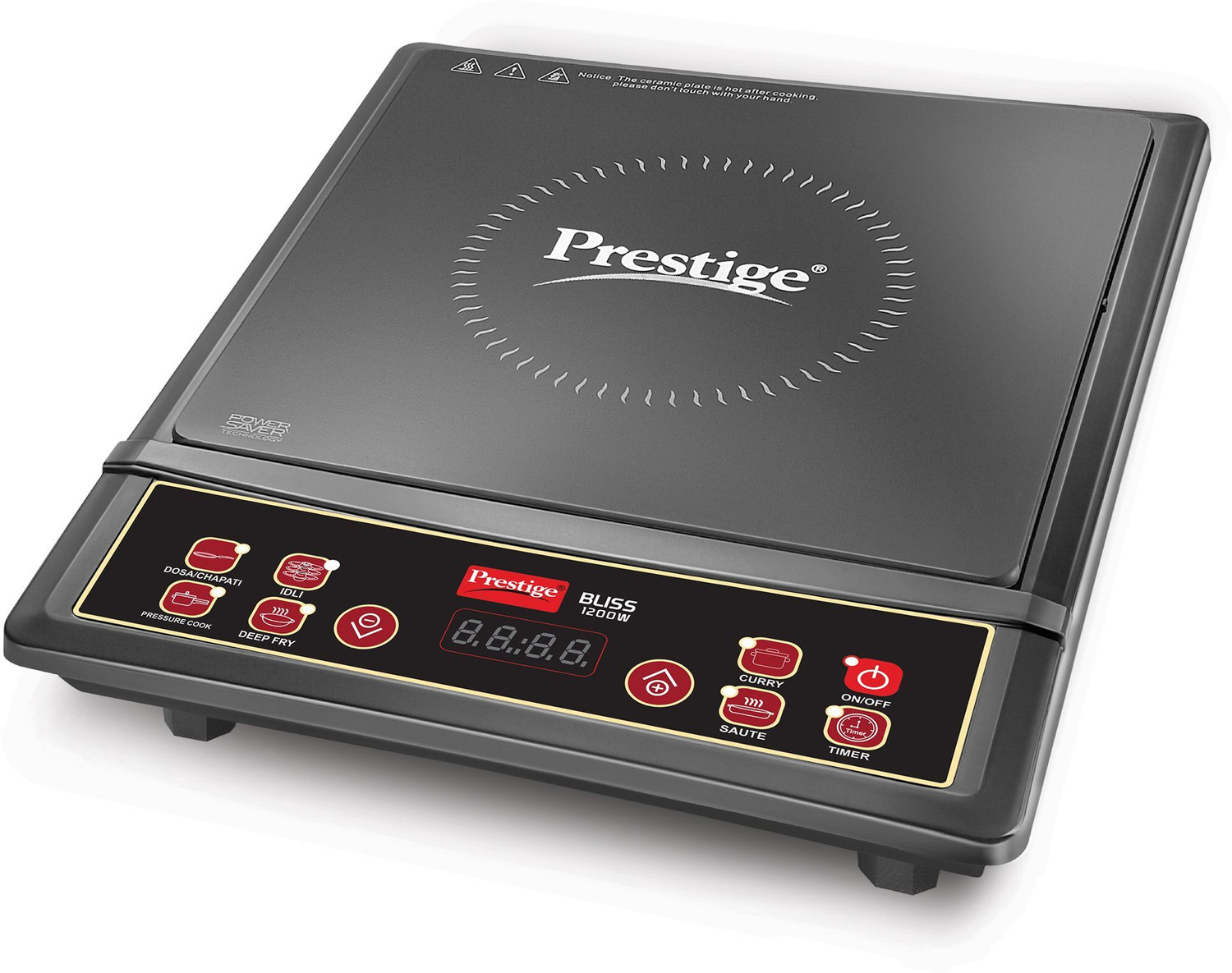 Image of Cello 2000 W Induction Cooktop Push Button (Black, Trion Induction Stove)