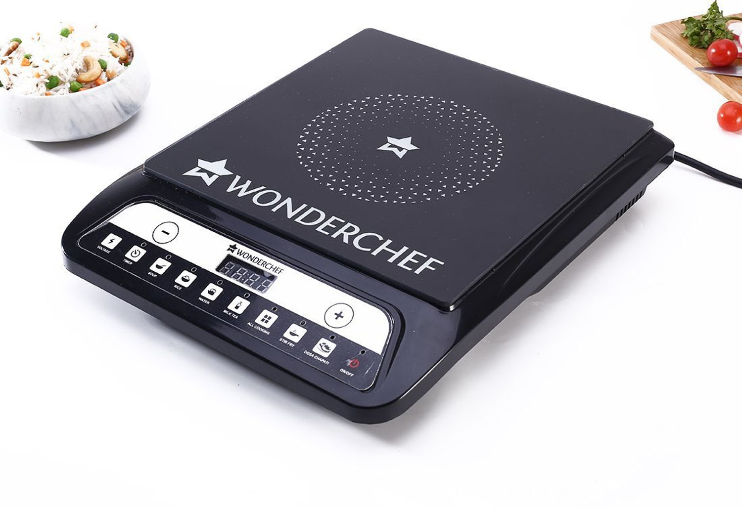 Image of DAILY NEST 2000 W Induction Cooktop Push Button (Black, 2000W power)