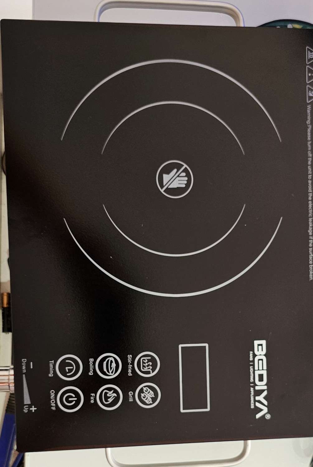 Image of Bediya 2200 W Induction Cooktop Touch Panel (Black, icfha22instachef)