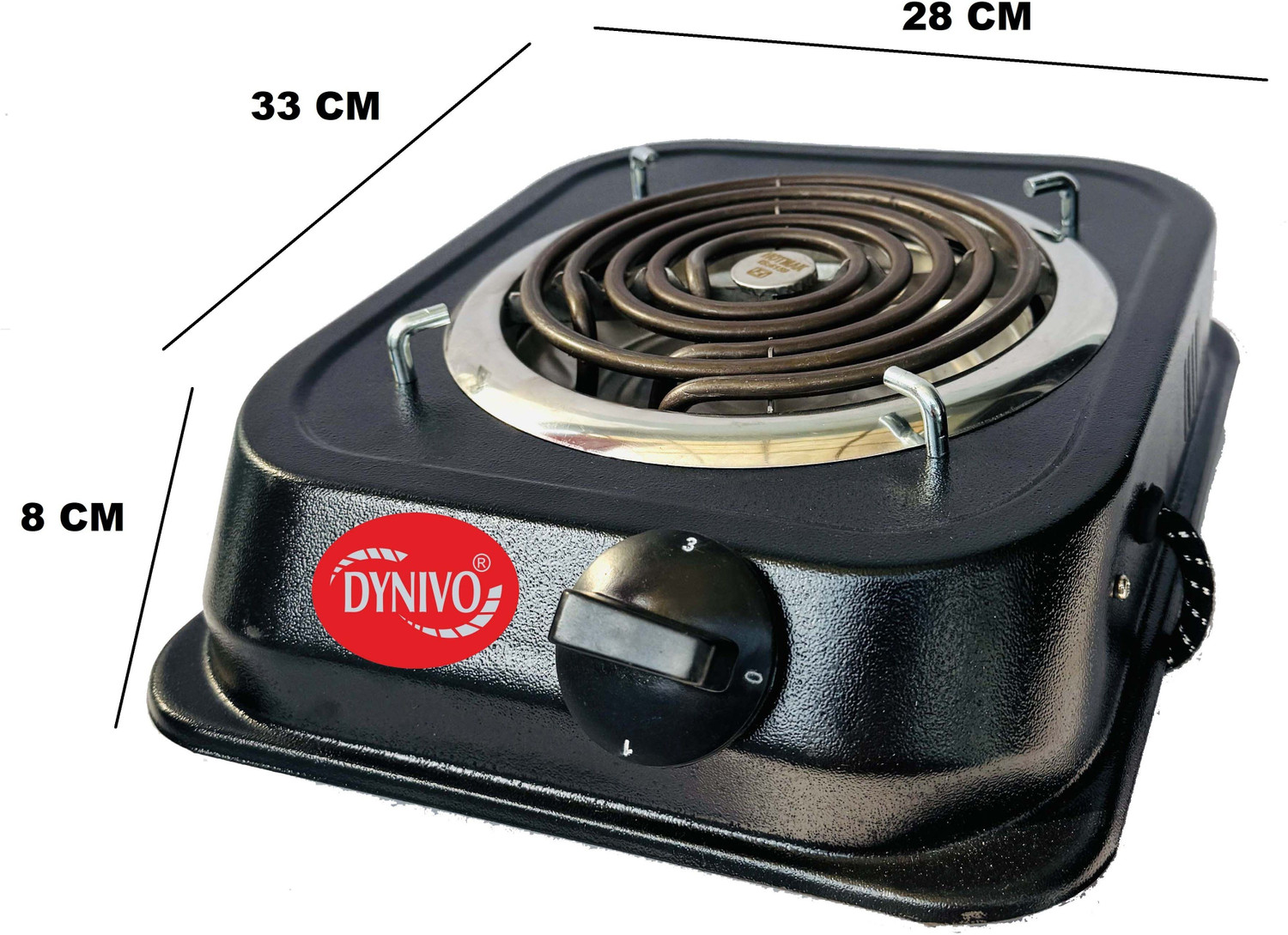 Image of Radhe 2000 W Radiant Cooktop Jog Dial (Black, Hot Plate Induction Cooktop 2000 Watts Sealed ISI Marked)