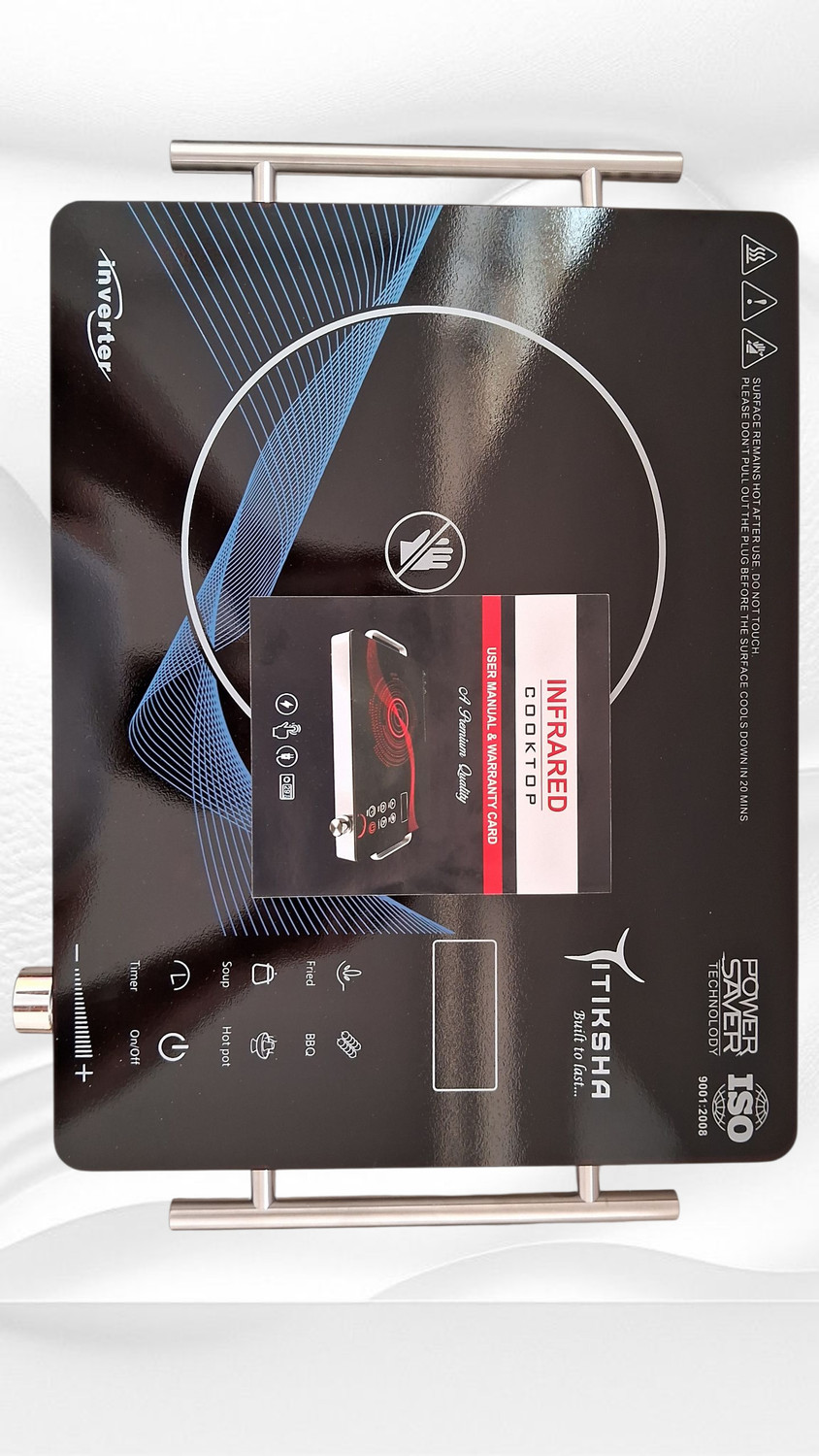 Image of titiksha enterprises 2200 W Infrared Cooktop Touch Panel (Black, Thermoedge)