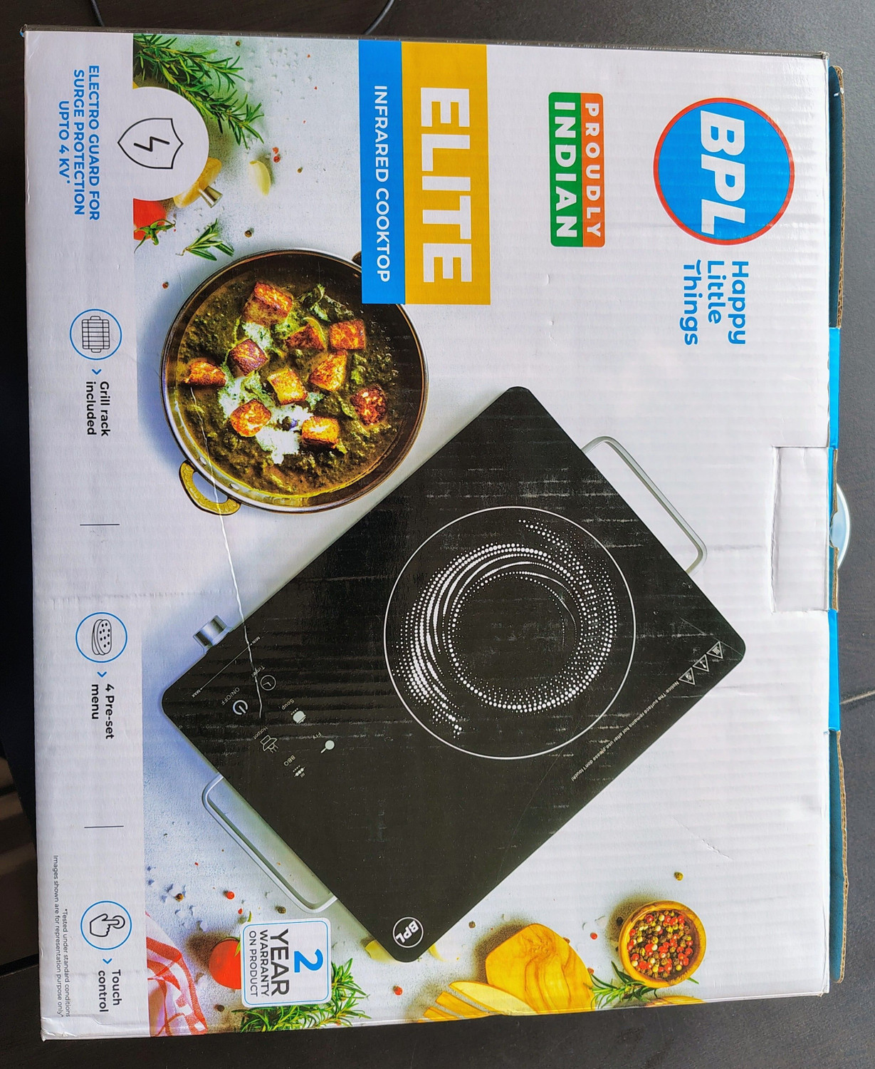 Image of BPL 2200 W Infrared Cooktop Touch Panel (Black, BIRCT2422P)