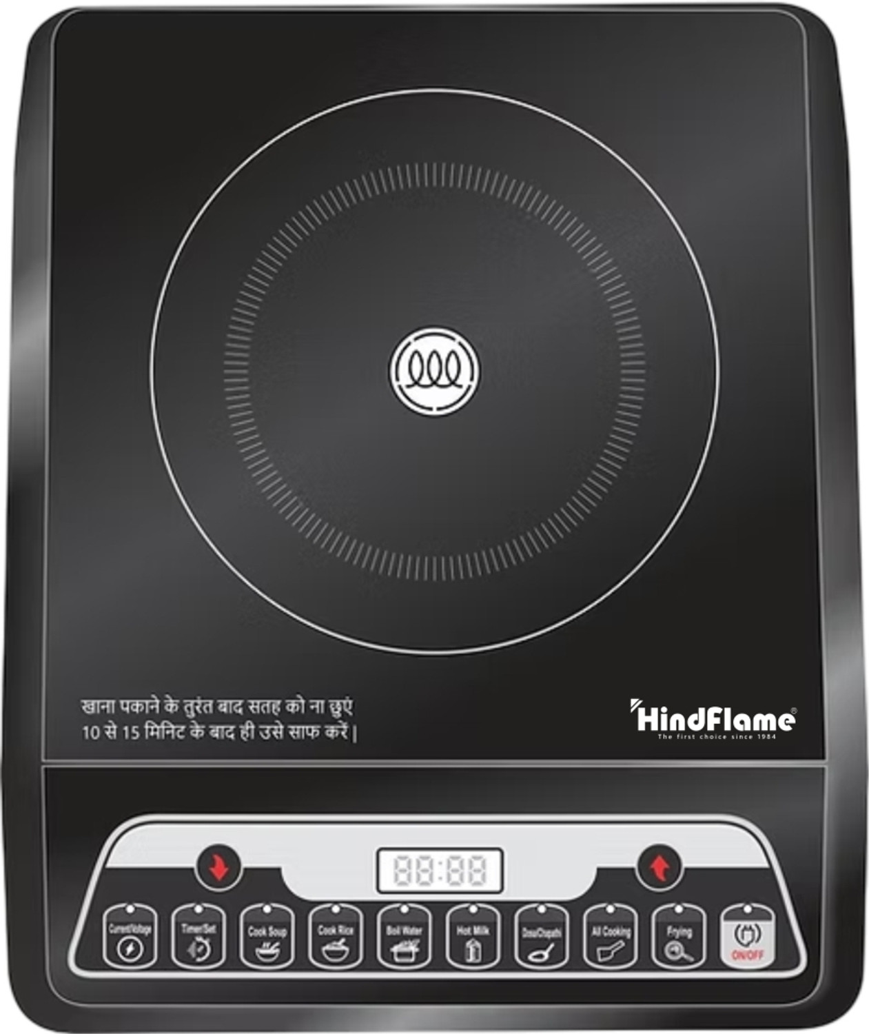 Image of Hindflame 2000 W Induction Cooktop Push Button (Black, RAPID)