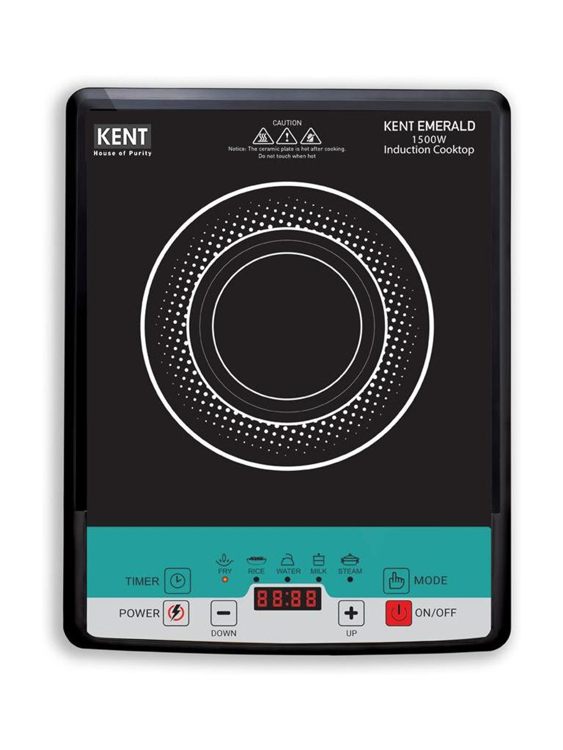 KENT 1500W Induction Cooktop Black - Image 1