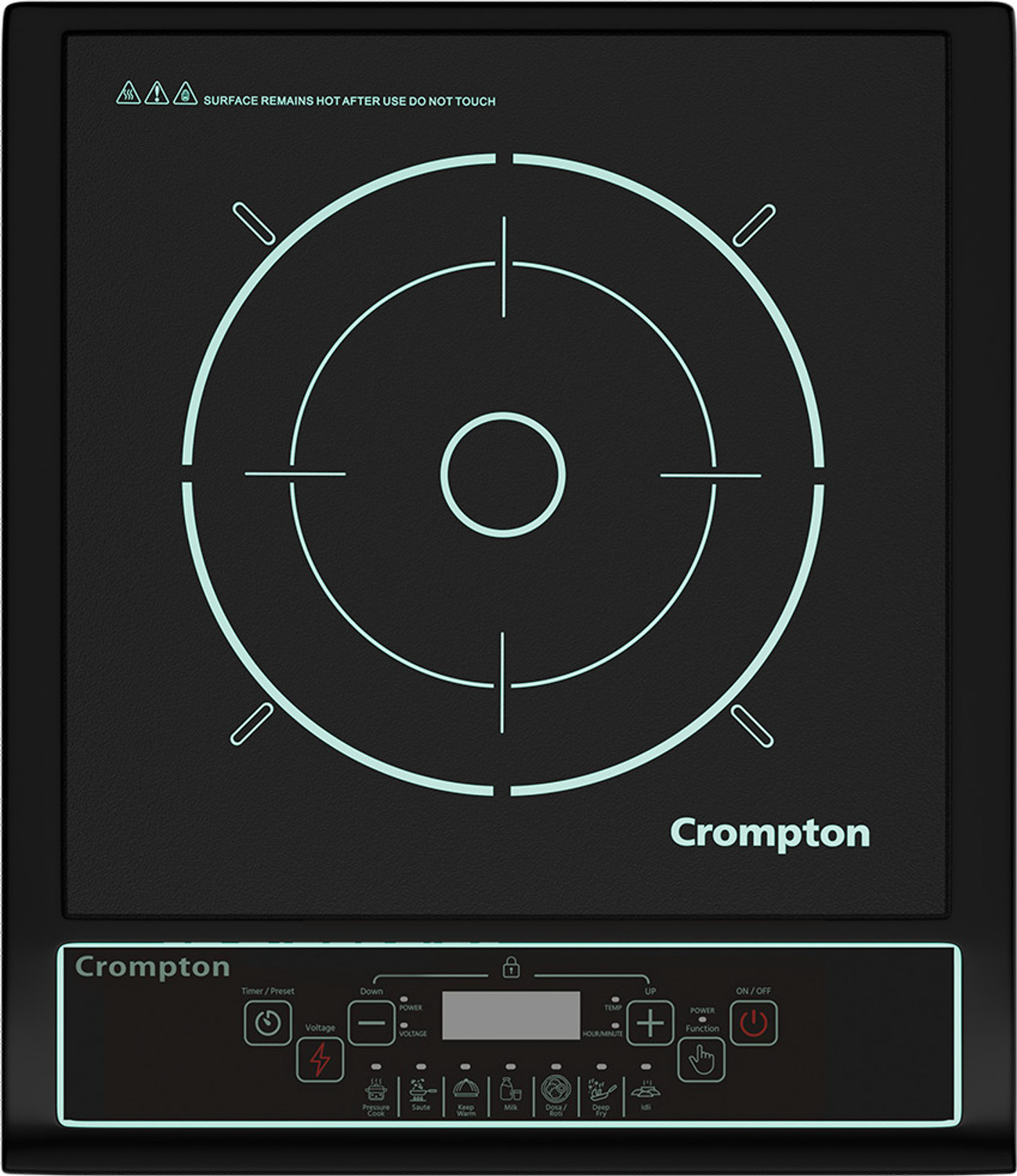 Image of Kutchina 2000 W Infrared Cooktop Push Button (Black, BOLT EXCEL)