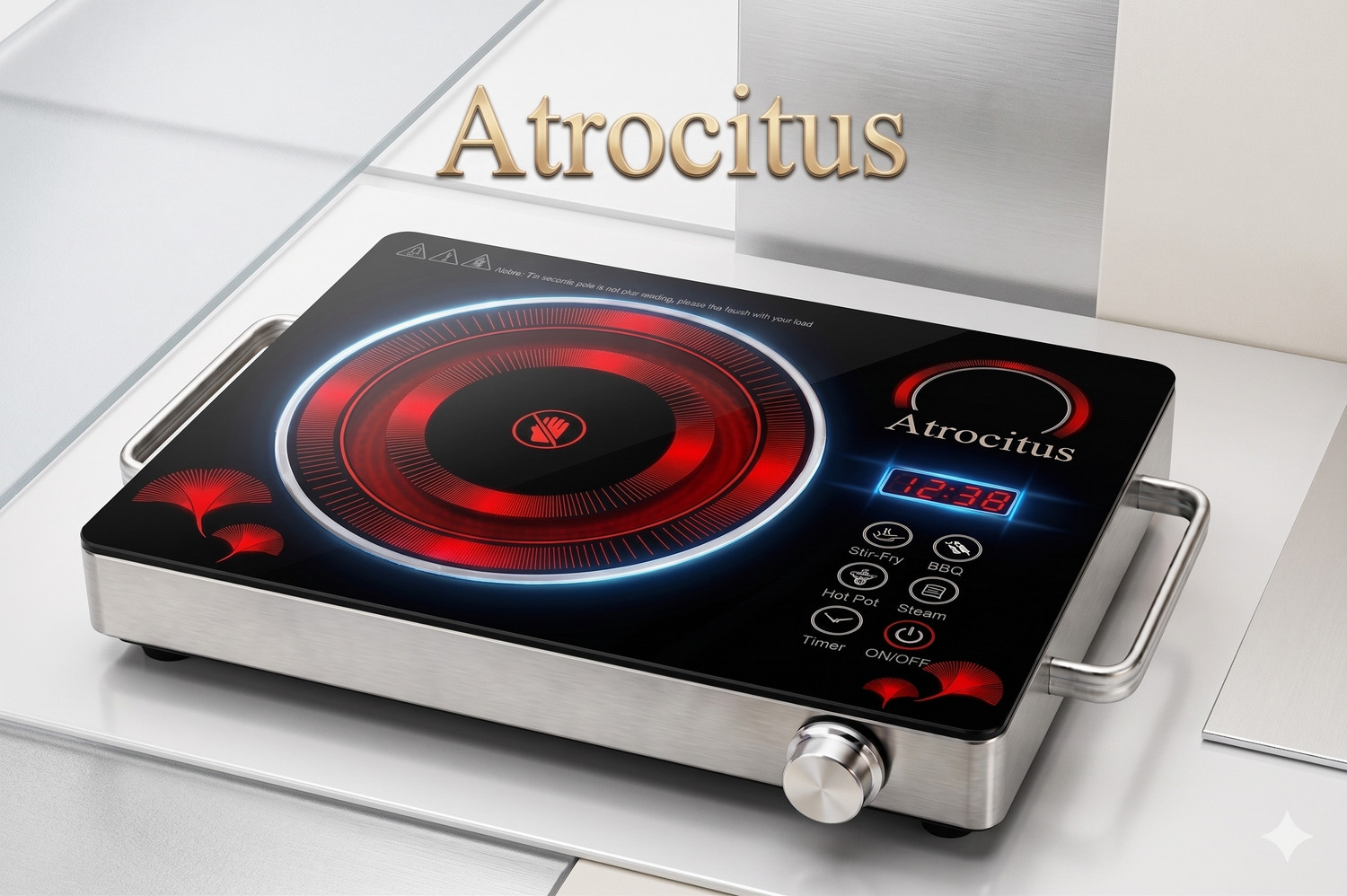 Image of AONE POINT 2000 W Induction Cooktop Touch Panel (Black, Black induc-22)