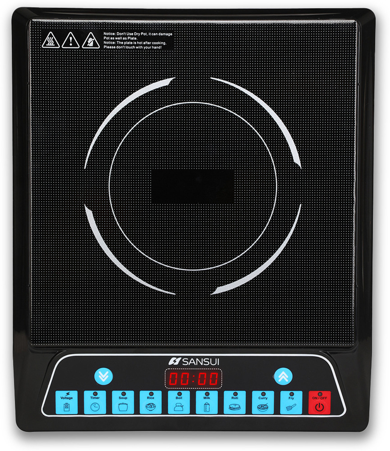 Image of SURYA KSTAR 2000 W Induction Cooktop Push Button (Black, A-8)